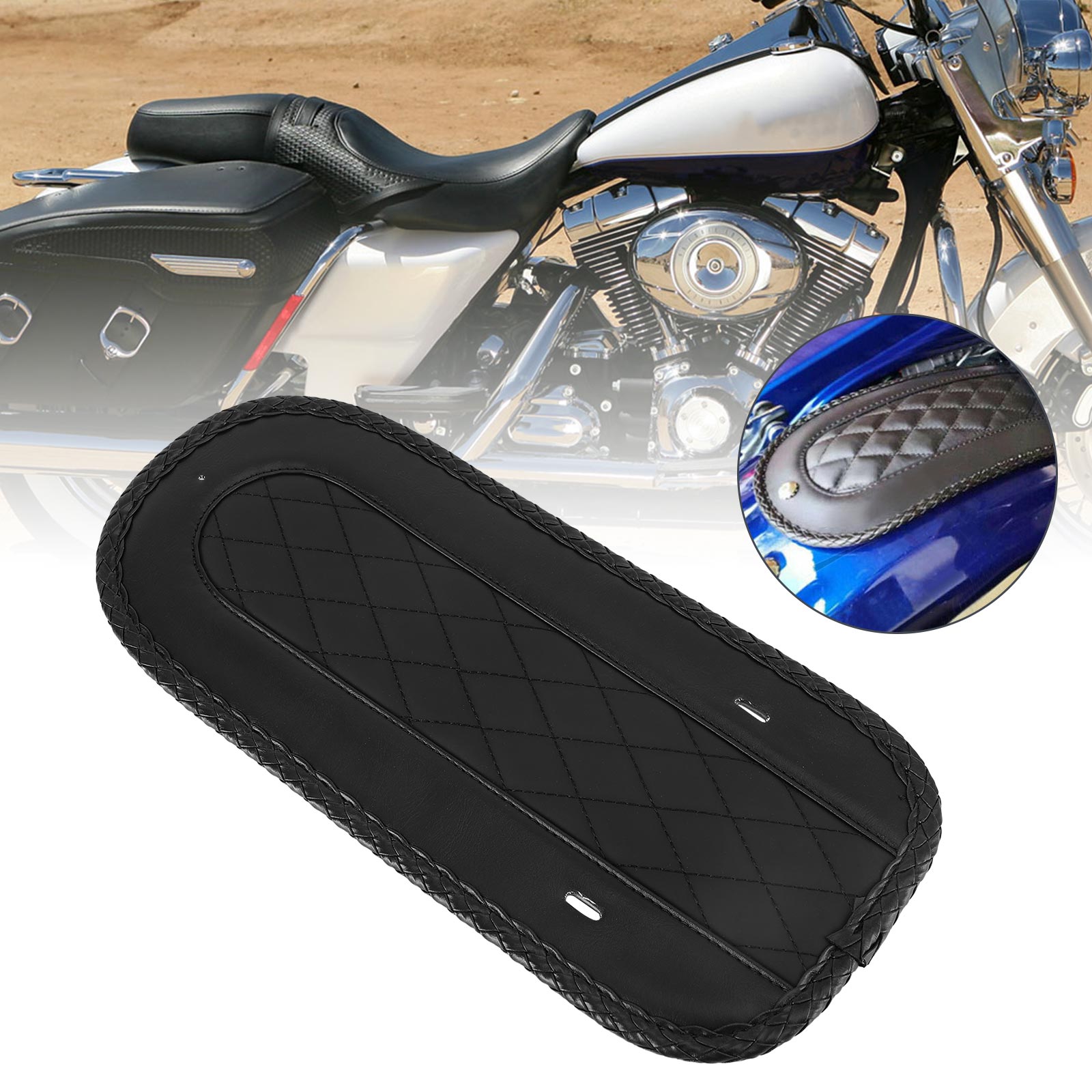 Selle solo en cuir PU pour garde-boue arrière pour Touring Road Glide FLHX 2008-2020 Generic