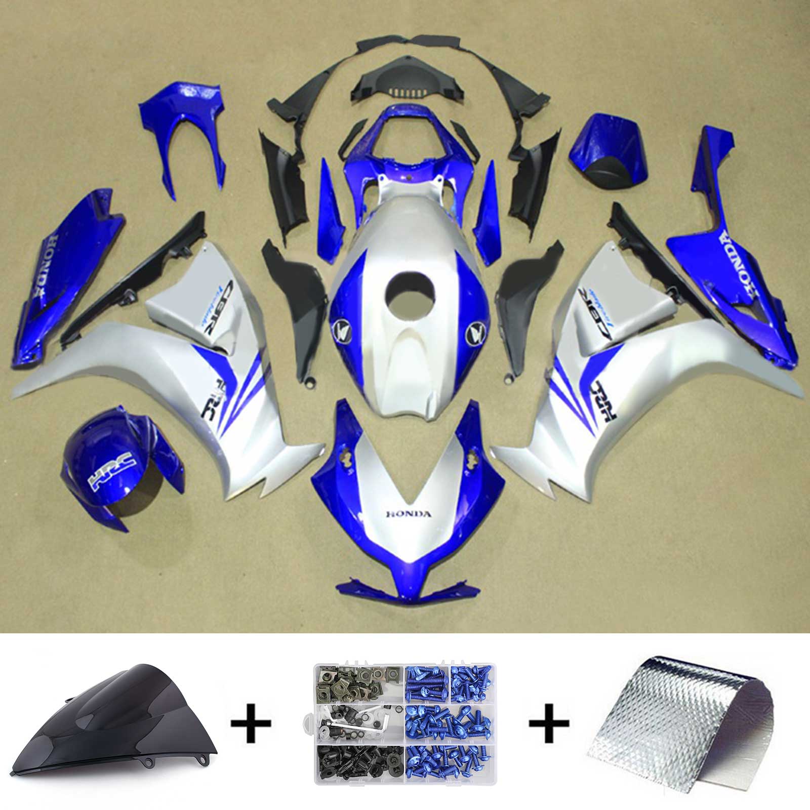Amotopart Honda CBR1000RR 2012-2016 ABS muovinen korin suojasarja