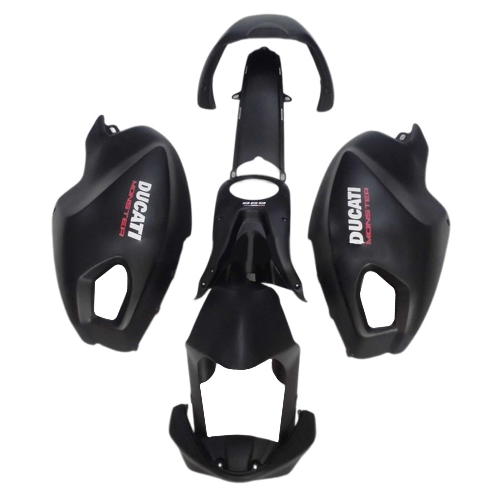 Amotopart Ducati Monster 696 796 1100 S EVO toutes années Kit de carénage carrosserie