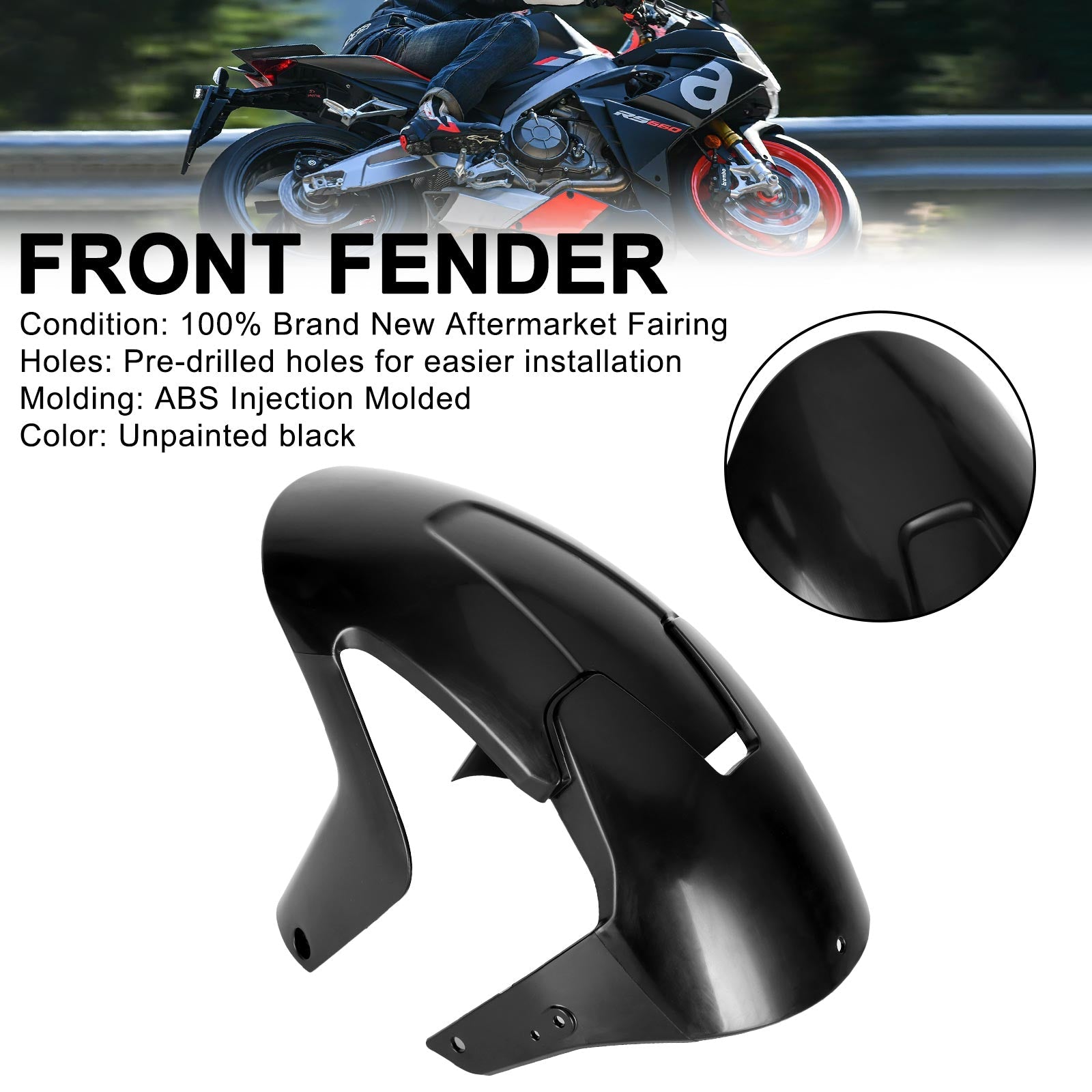 Aprilia RS 660 2020-2022 Carrosserie ABS Kuip Ongeverfd Spuitgietwerk