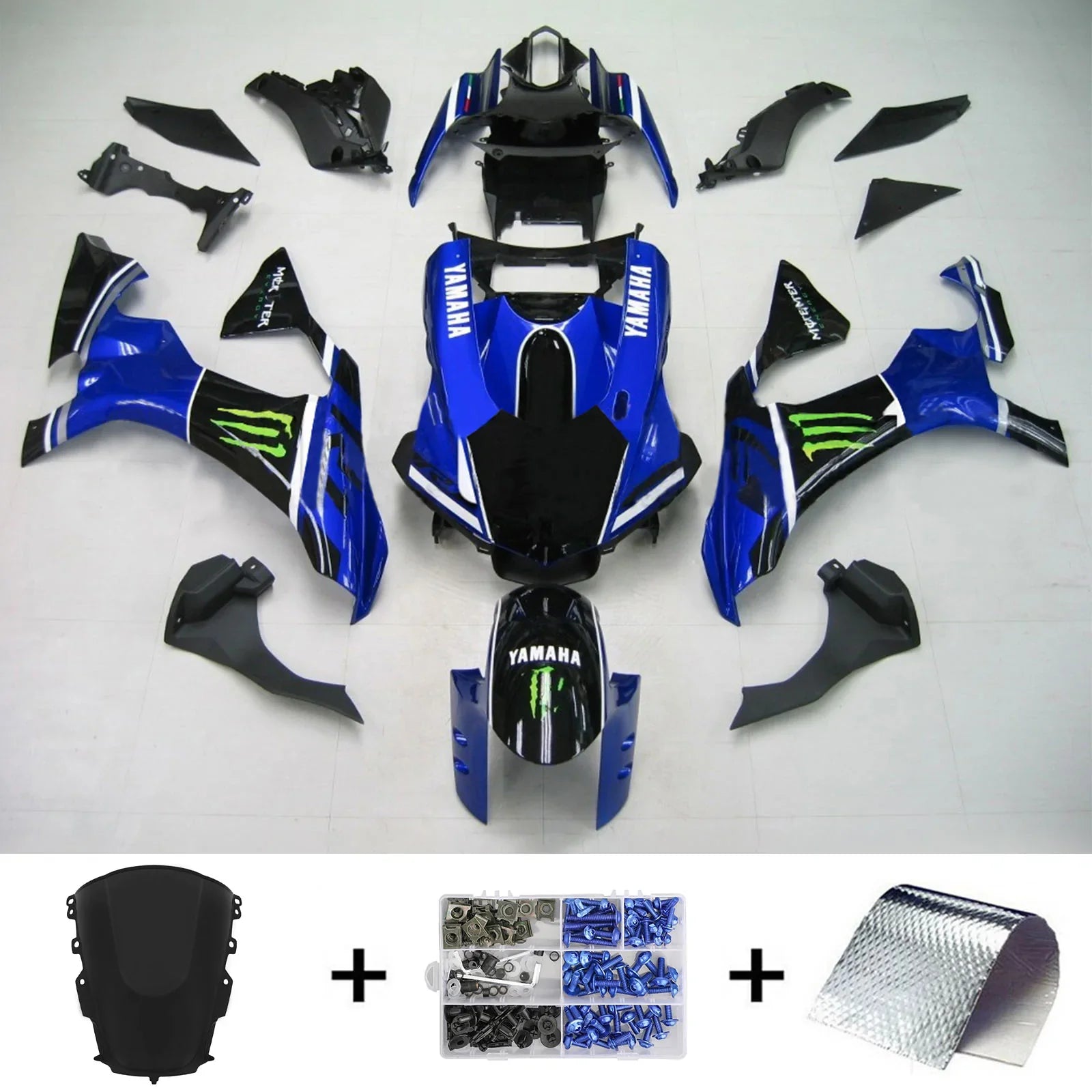 Amotopart Yamaha YZF R1 2020-2023 Kit Carénage Carrosserie Plastique ABS