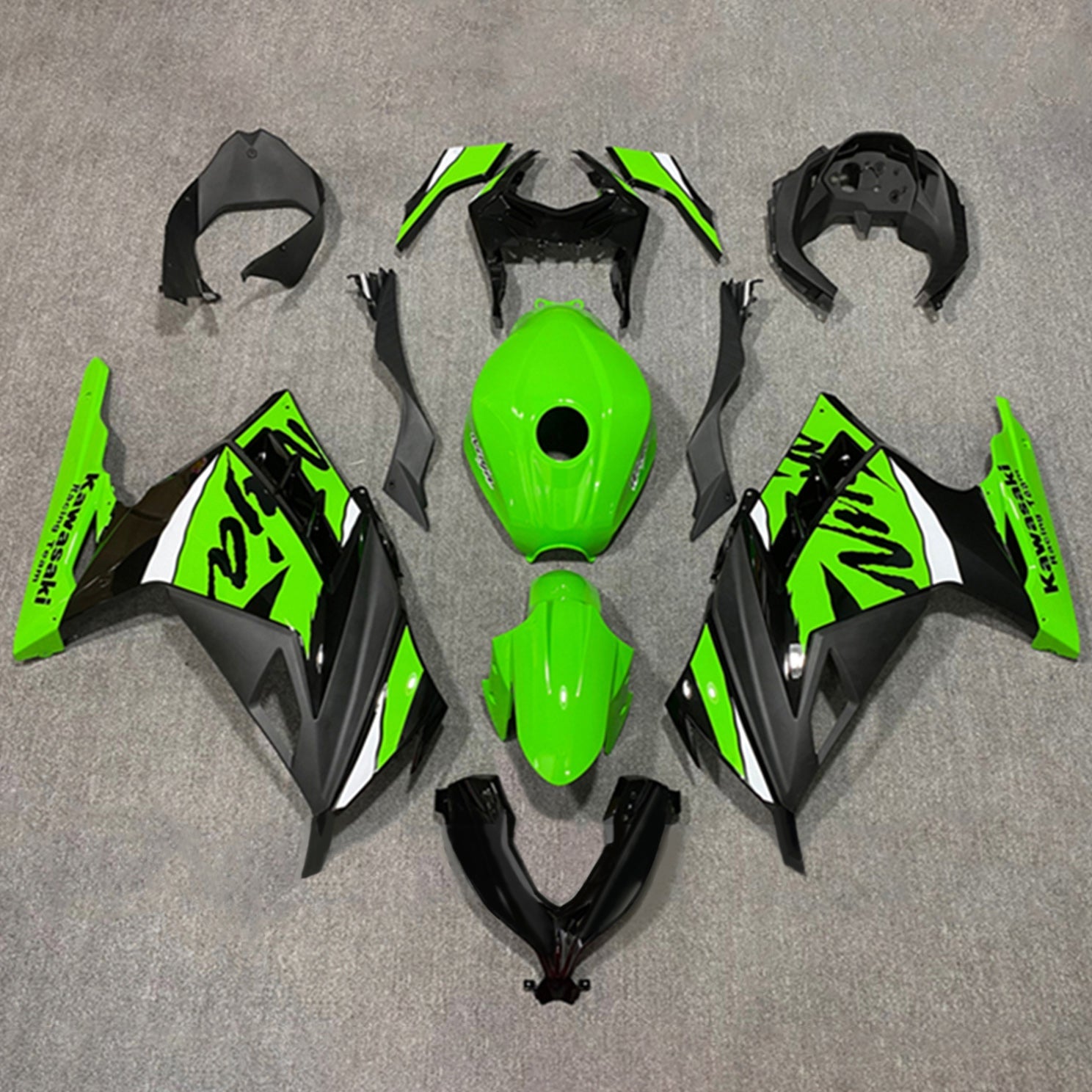 Amotopart Kawasaki EX300/Ninja 300 2013-2017 ABS kunststof carrosseriekuipset