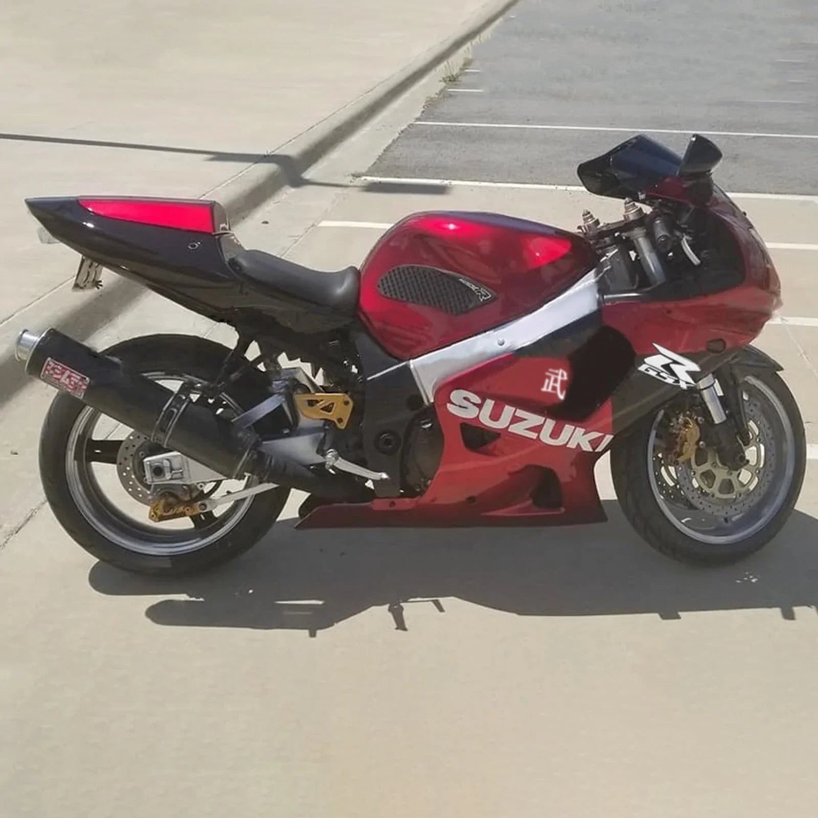 Amotopart Suzuki GSXR750 2001-2003 Kit de carenado de carrocería de plástico ABS