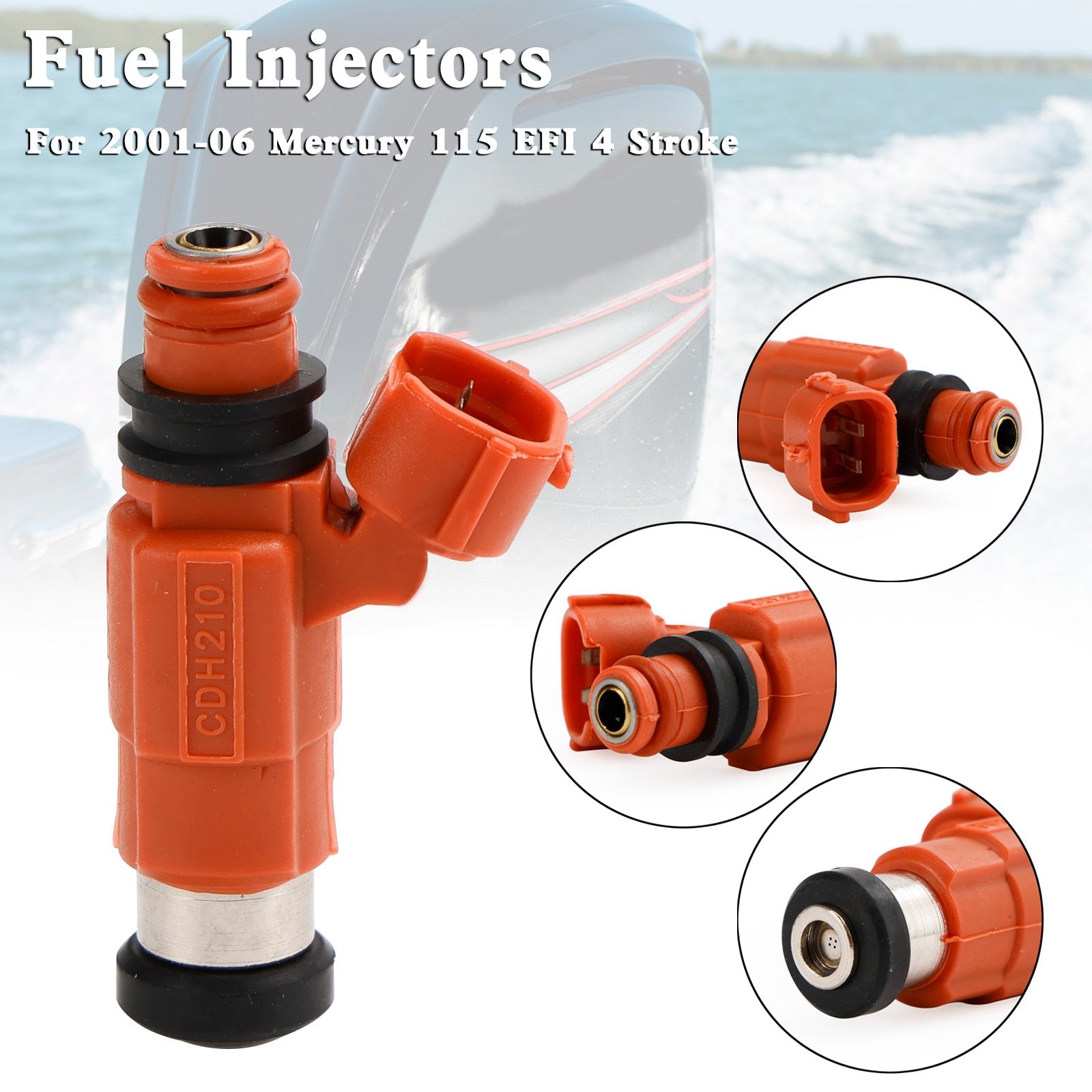 Inyectores de combustible 880887T1 para Mercury 115 EFI de 4 tiempos 2001-2006