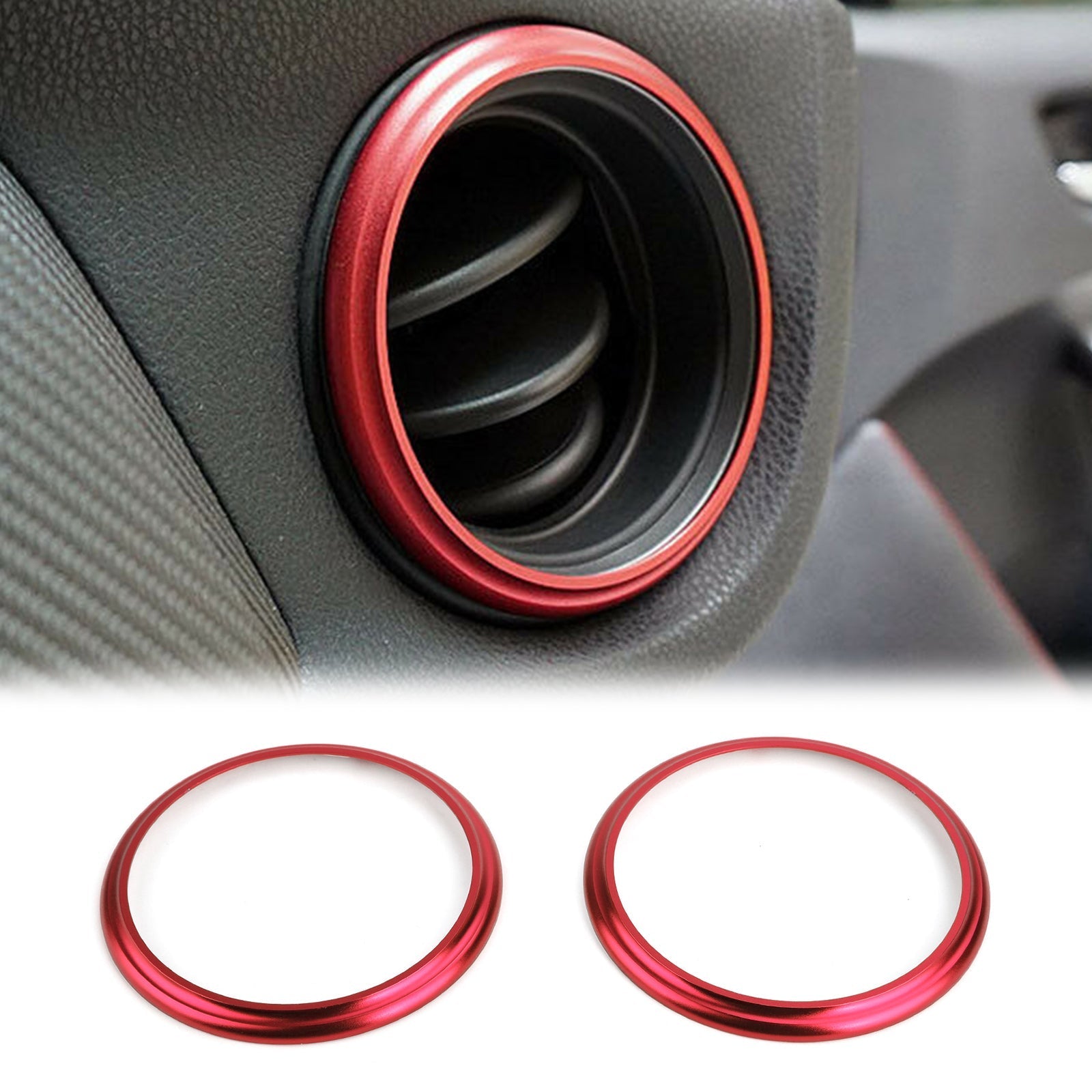 Aluminijasti zračni avtomobil Aluminium Air Outlet nalepka z 2 -sobnim avtomobilom Aluminij je primerna za BRZ Toyota 86 generic