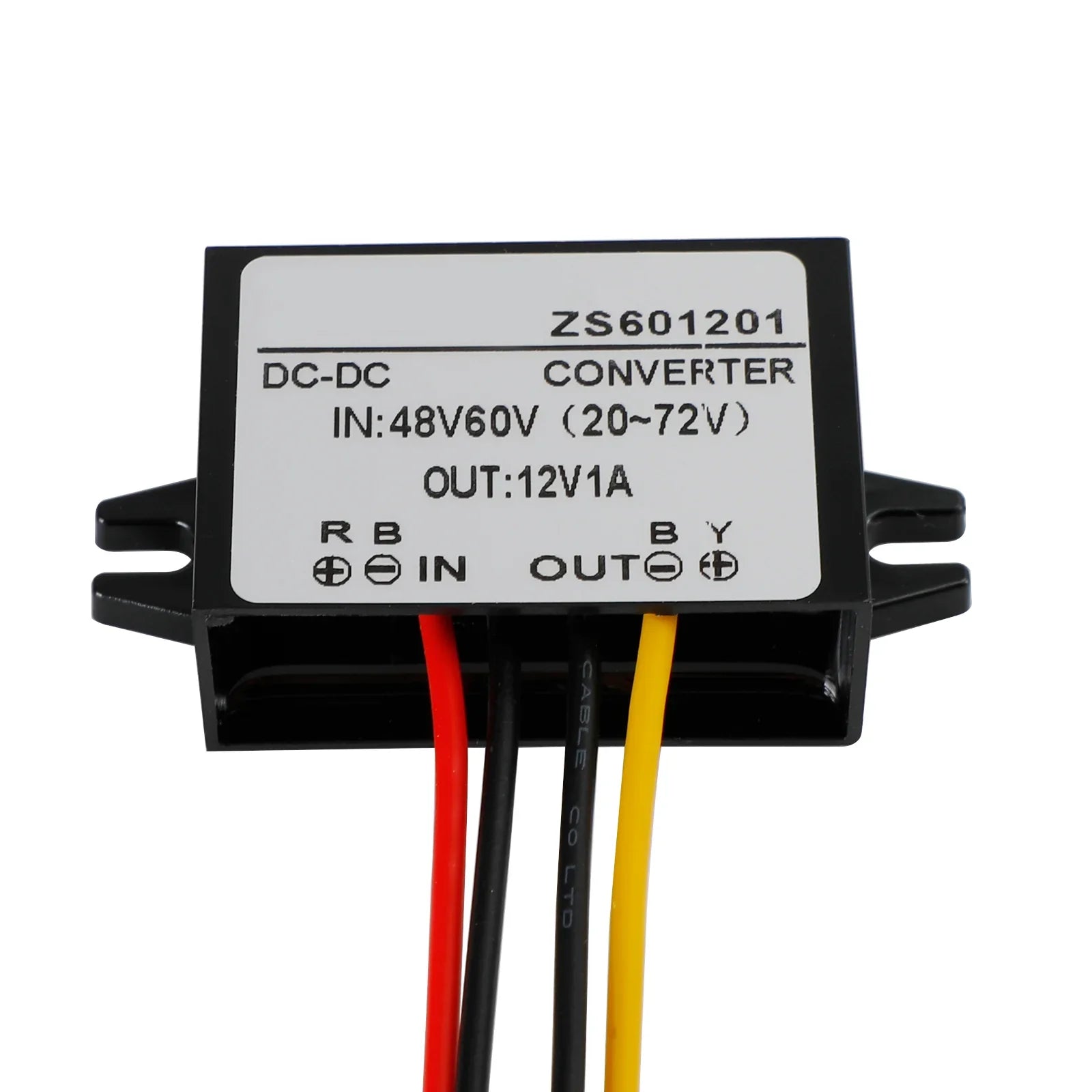Convertisseur DC-DC étanche 60V abaisseur à 12V Module d'alimentation de voiture