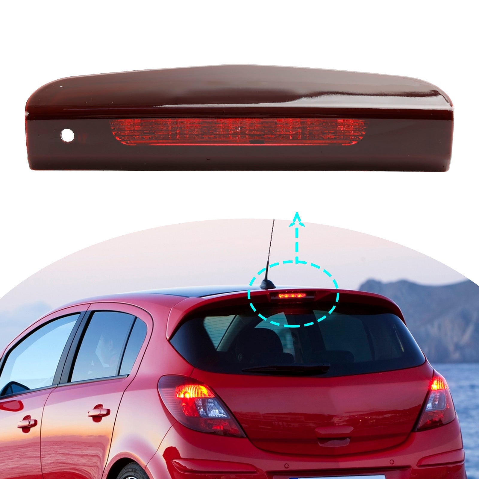 Korkean tason jarruvalo 3. takavalo Vauxhall Corsa DE 5 Door, 13188045