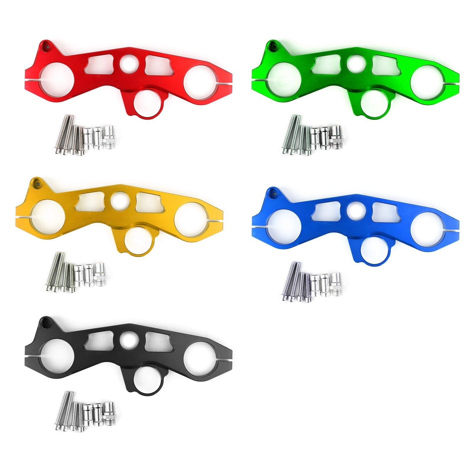 Abbassando la maglietta superiore per la forcella per Kawasaki Ninja ZX6R 09-12 Generico