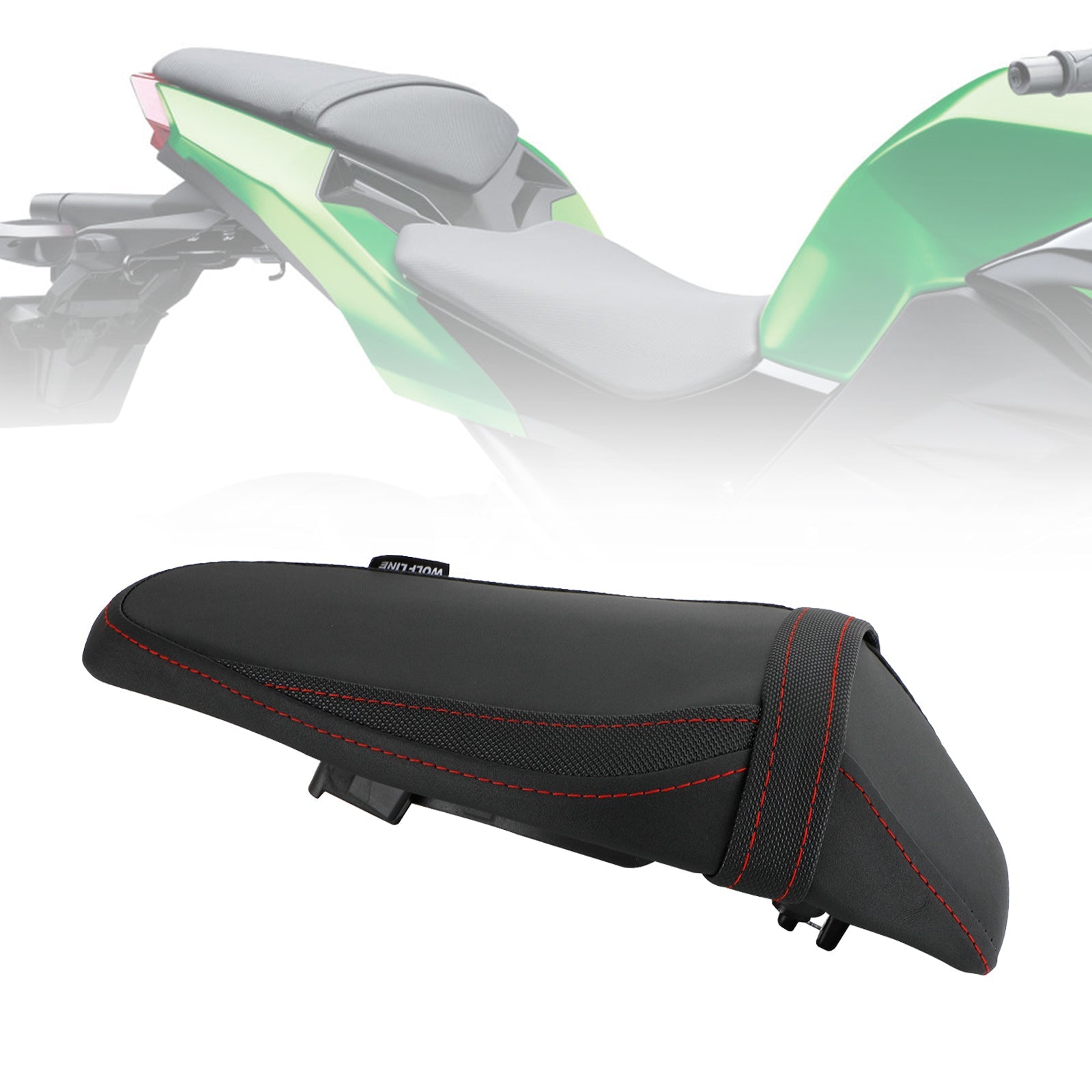 Engrose el asiento trasero del pasajero para Kawasaki Ninja Z900 17-22 18