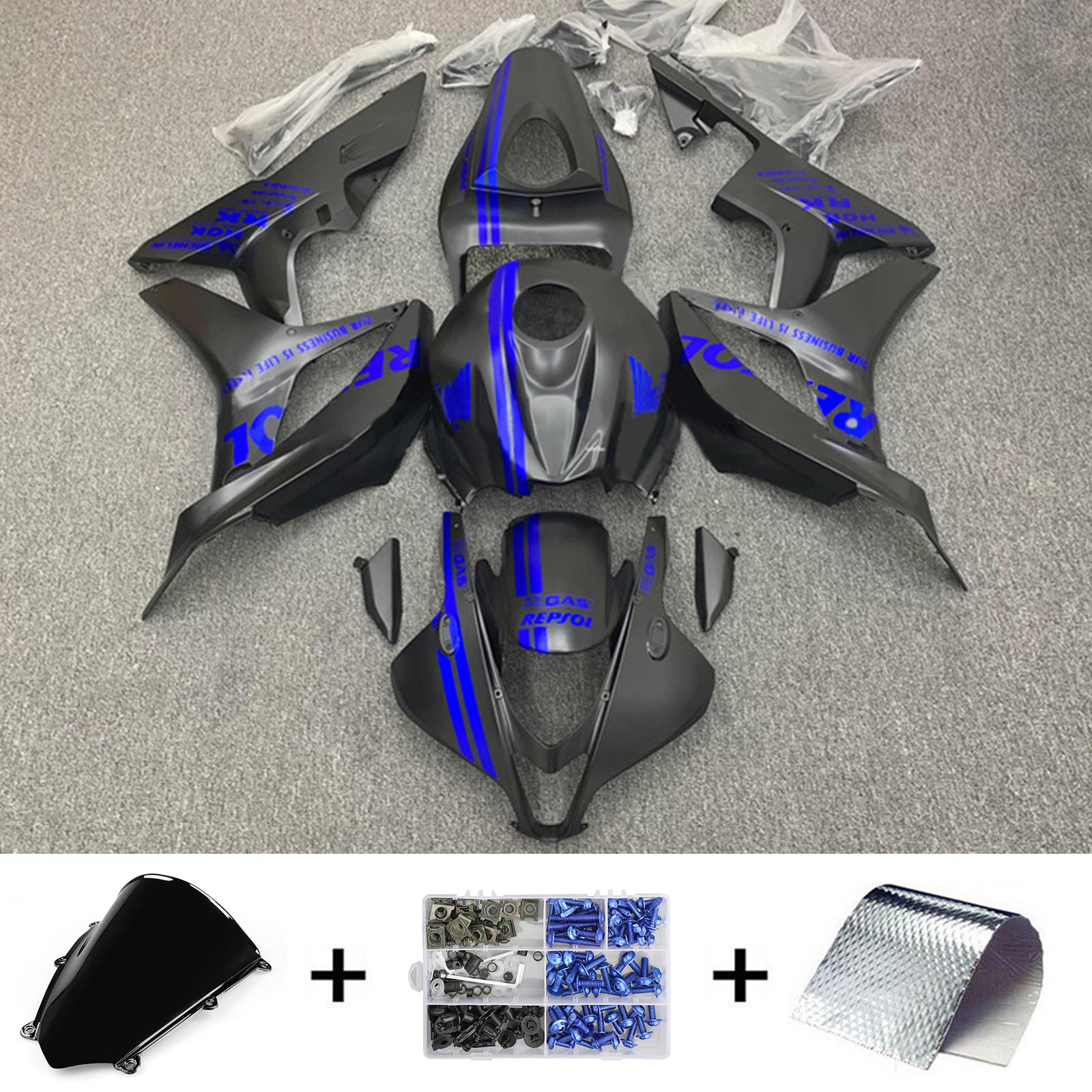 Amotopart Honda CBR600RR 2007-2008 F5 Kit Carrosserie Plastic Abs
