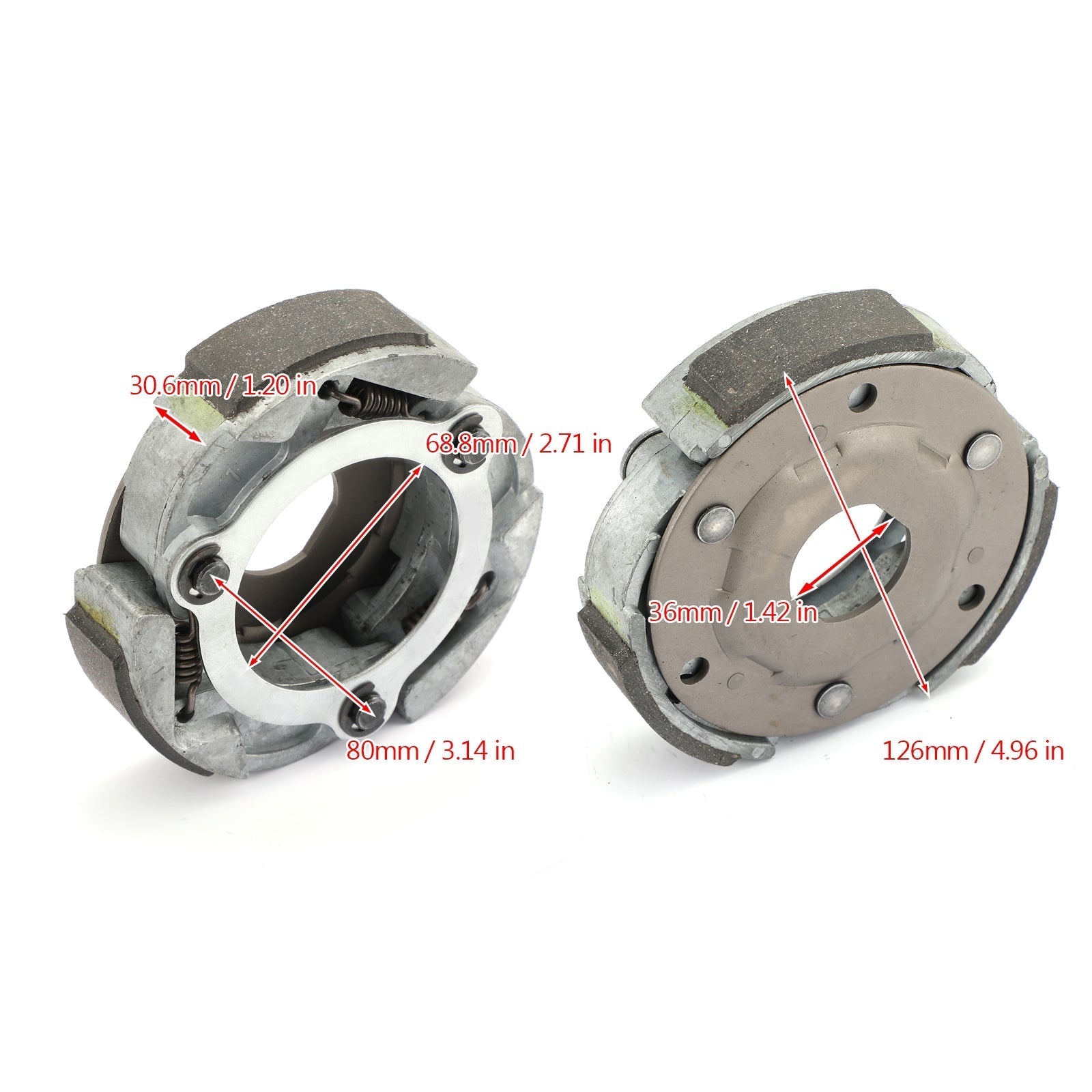 Conjunto de soporte de zapata de embrague húmedo con resortes para Yamaha YP250 YP 250 A/D Majesty 95-99 genérico