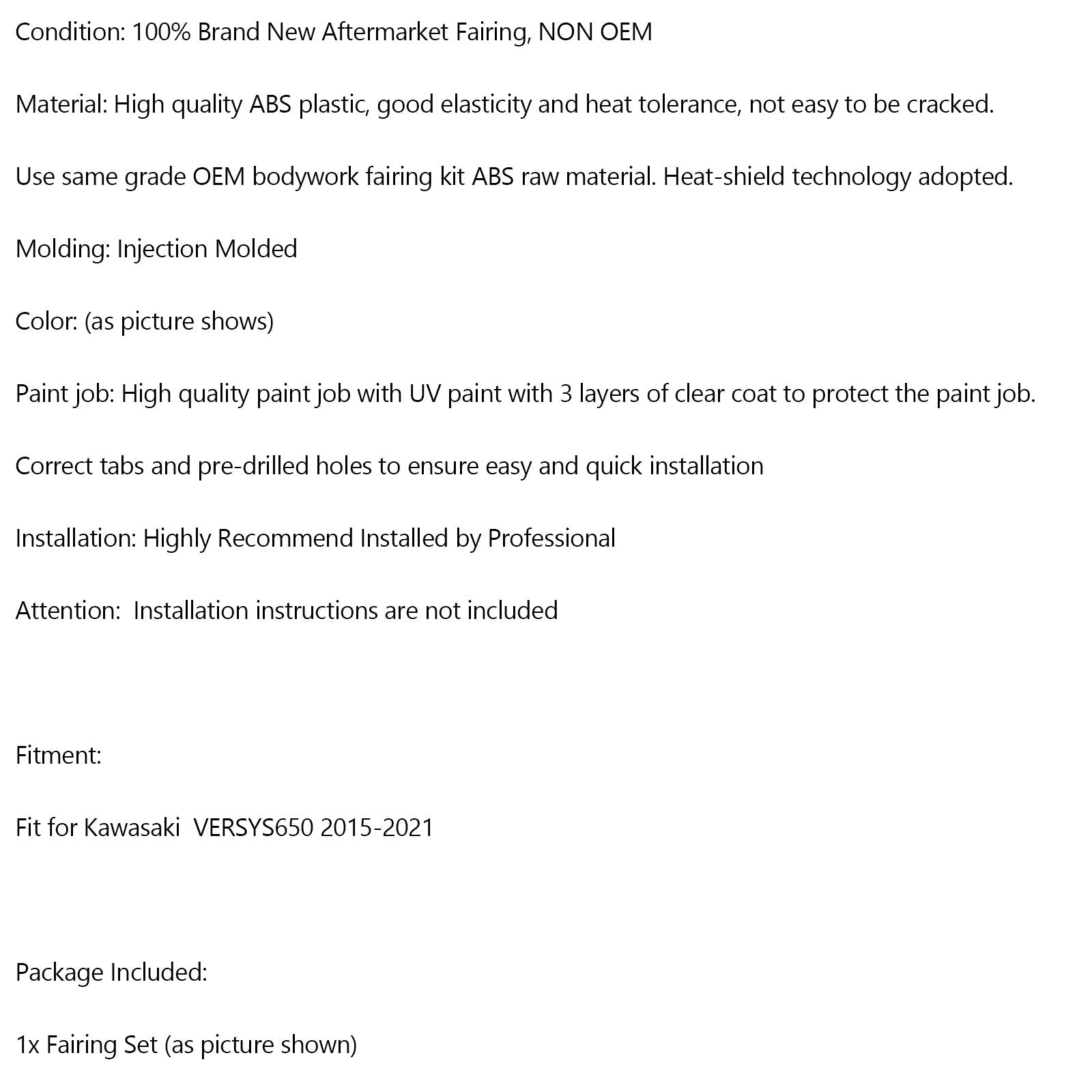 Kawasaki Versys 650 2015-2021 FAR