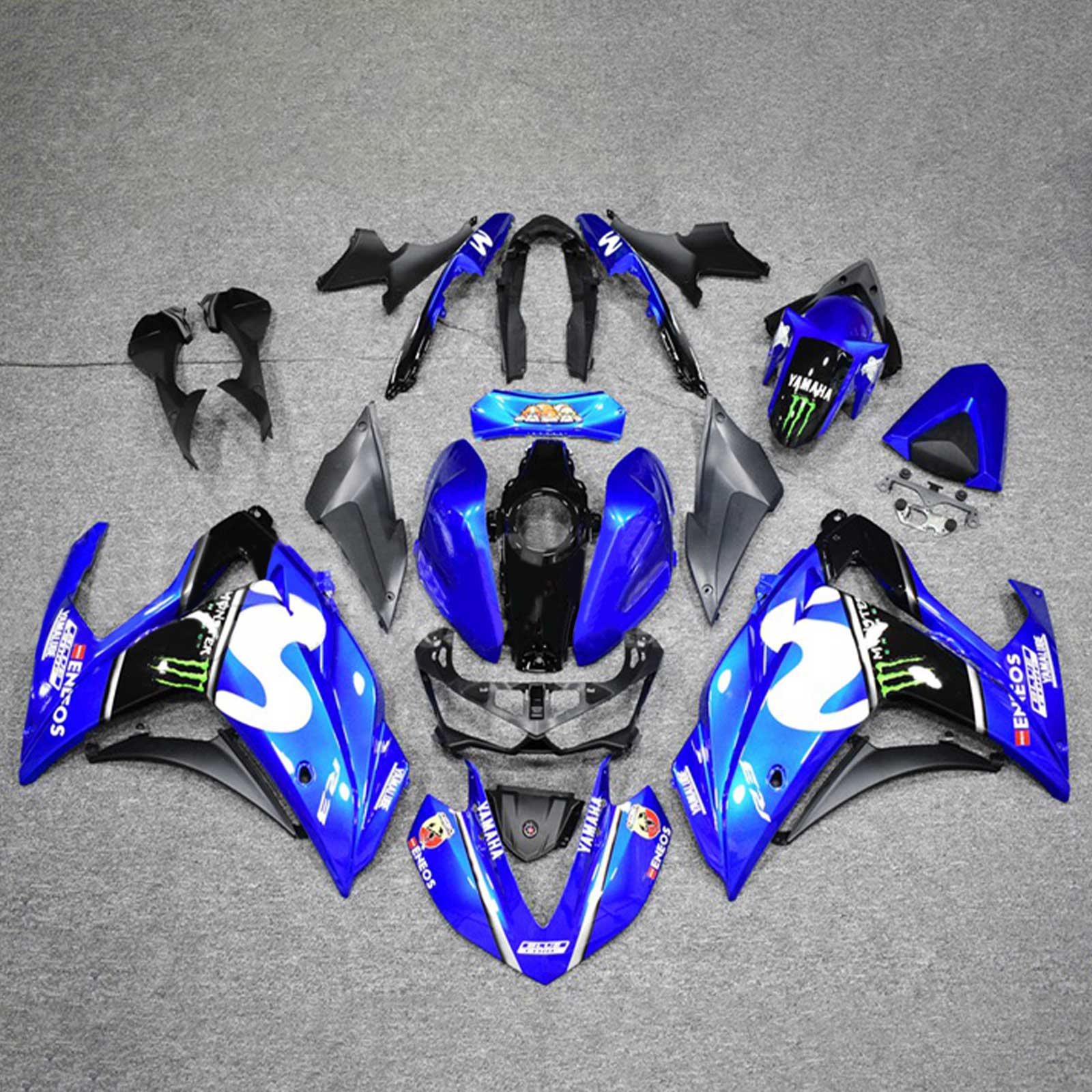 Kit de carenado Amotopart para Yamaha YZF-R3 2014-2018 R25 2015-2017 Genérico