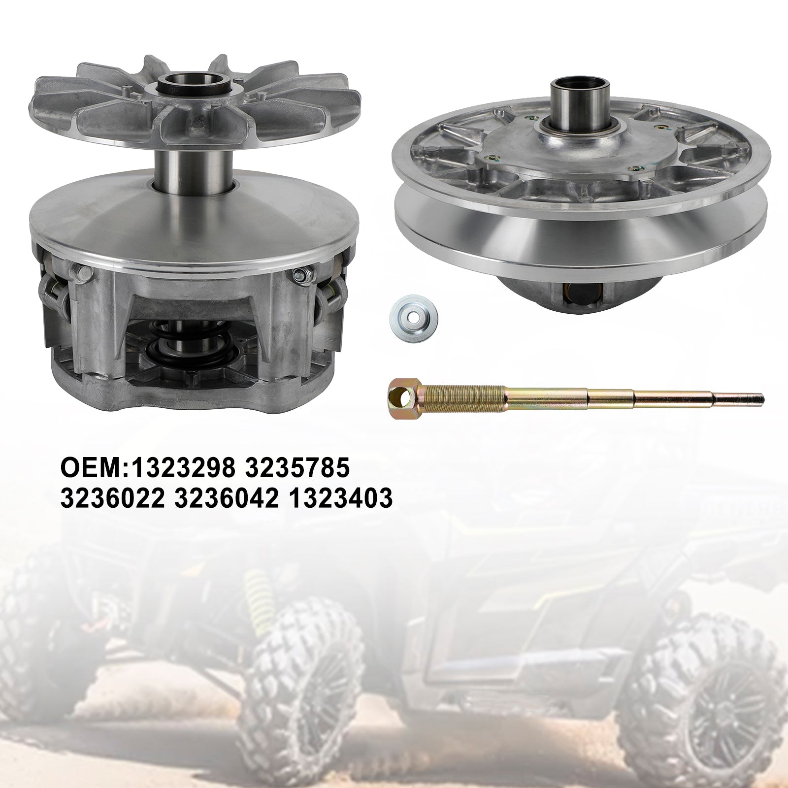 Polaris RZR General 1000 1323298 3235785 Juego completo de poleas de variador de embrague