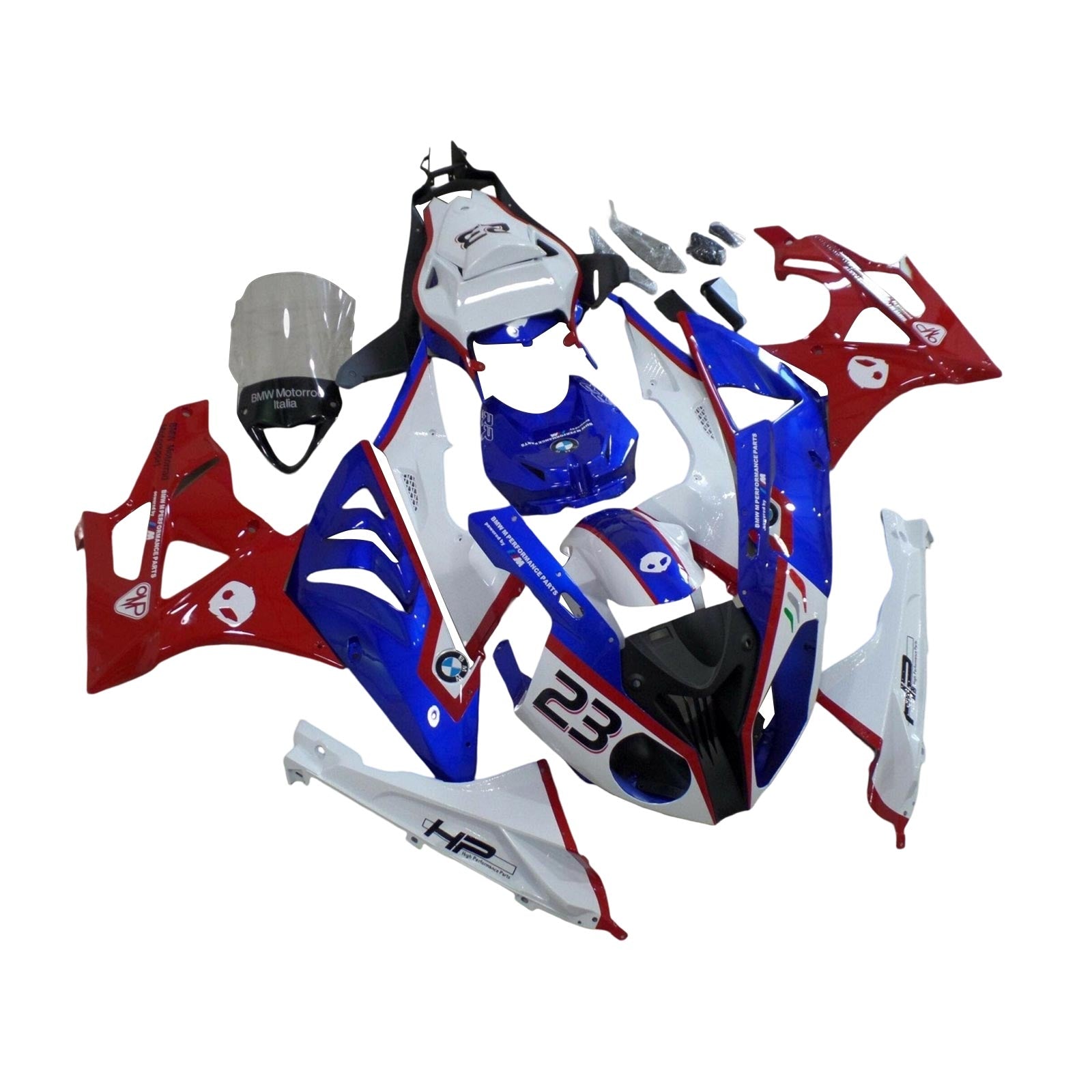 Amotopart BMW S1000RR 2015-2016 ABS kunststof carrosseriekuipset