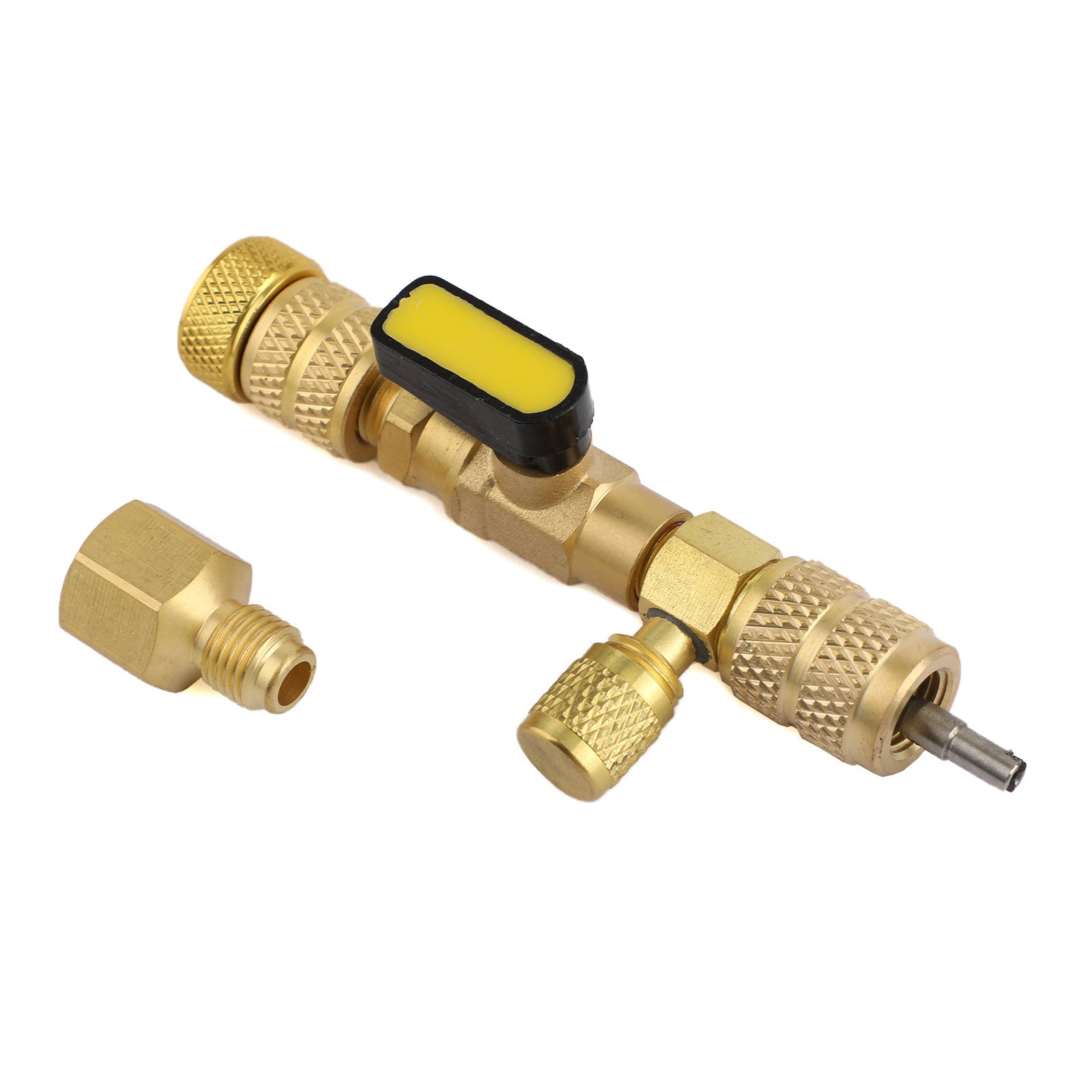 Outil d'installation de port double taille 1/4" et 5/16" HVAC AC Valve Core Remover