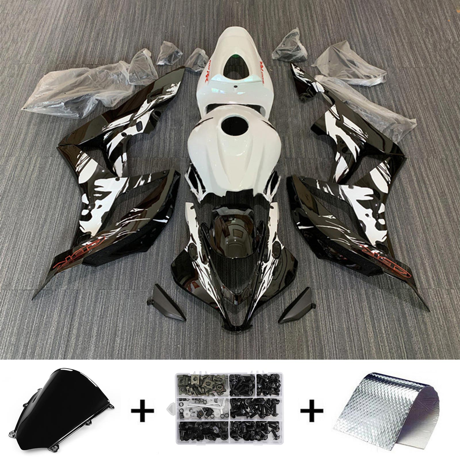 Amotopart Honda CBR600RR 2007-2008 F5 ABS muovinen korin suojasarja