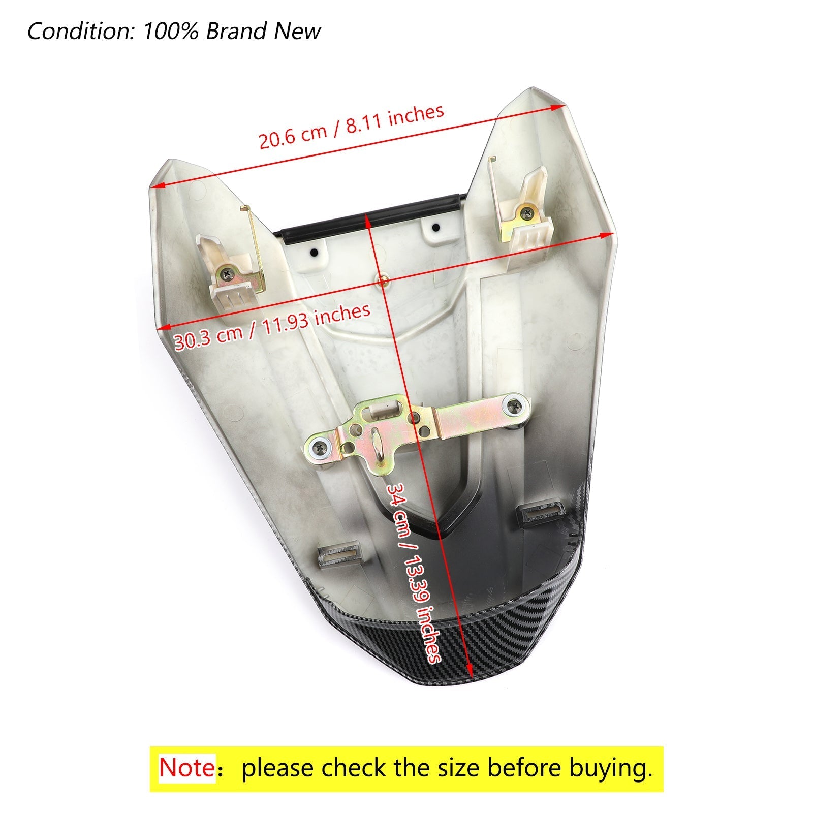 Carenado para asiento trasero de motocicleta Honda CBR650R 2019-2020