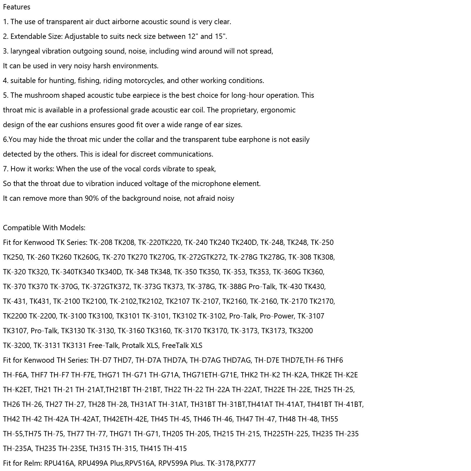 Kurkkumikrofonikuulokemikrofoni sopii mallille TK3107 TK3207 TK3160 BaoFeng UV5R UV-82