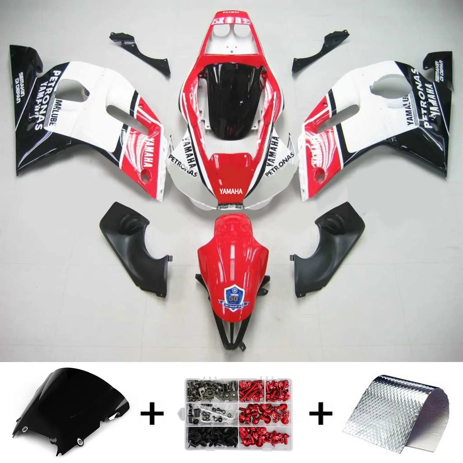 Kit de carenado Amotopart para Yamaha YZF 600 R6 1998-2002 Genérico