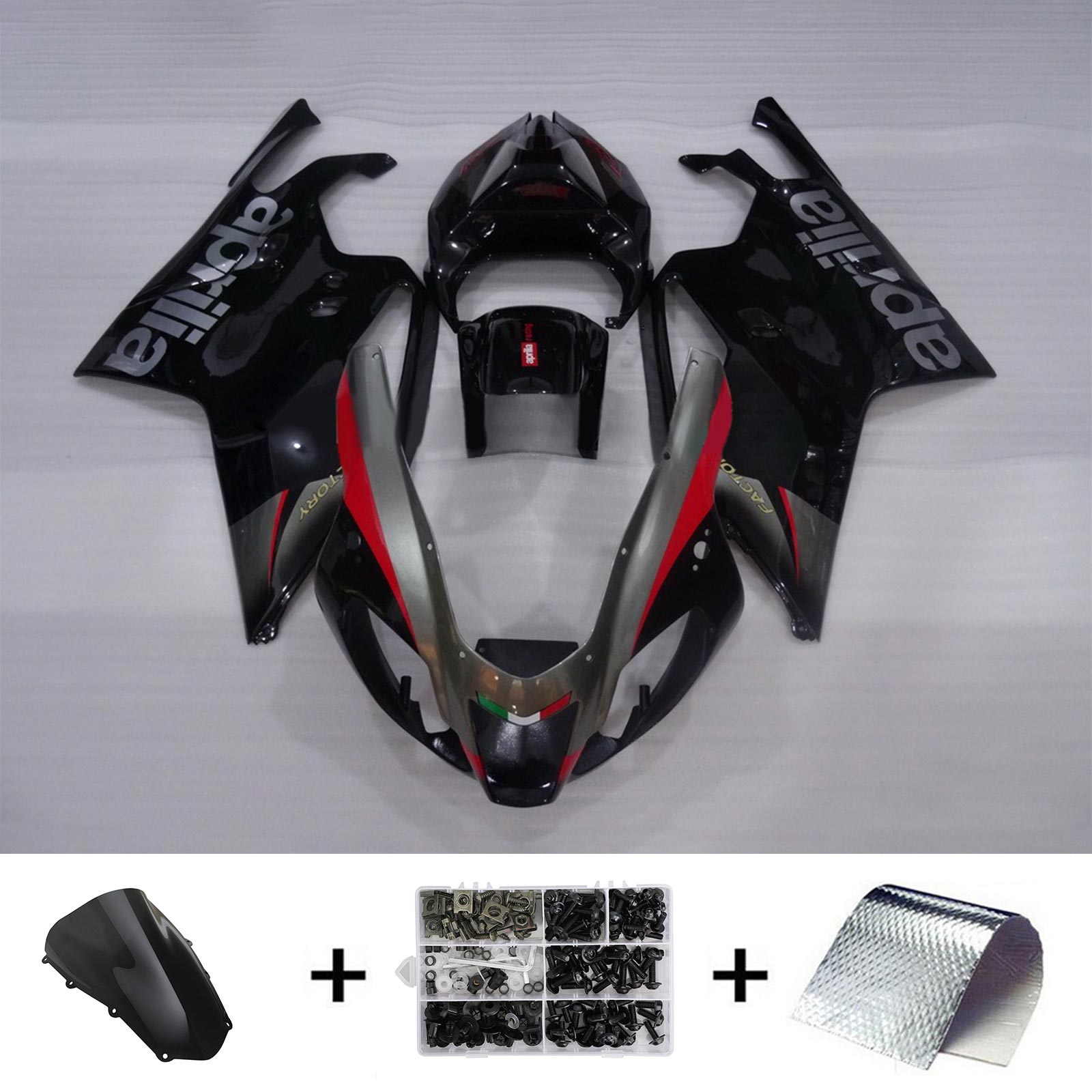 Amotopart Aprilia RSV 1000 2003-2006 Kit Carena Carrozzeria Plastica