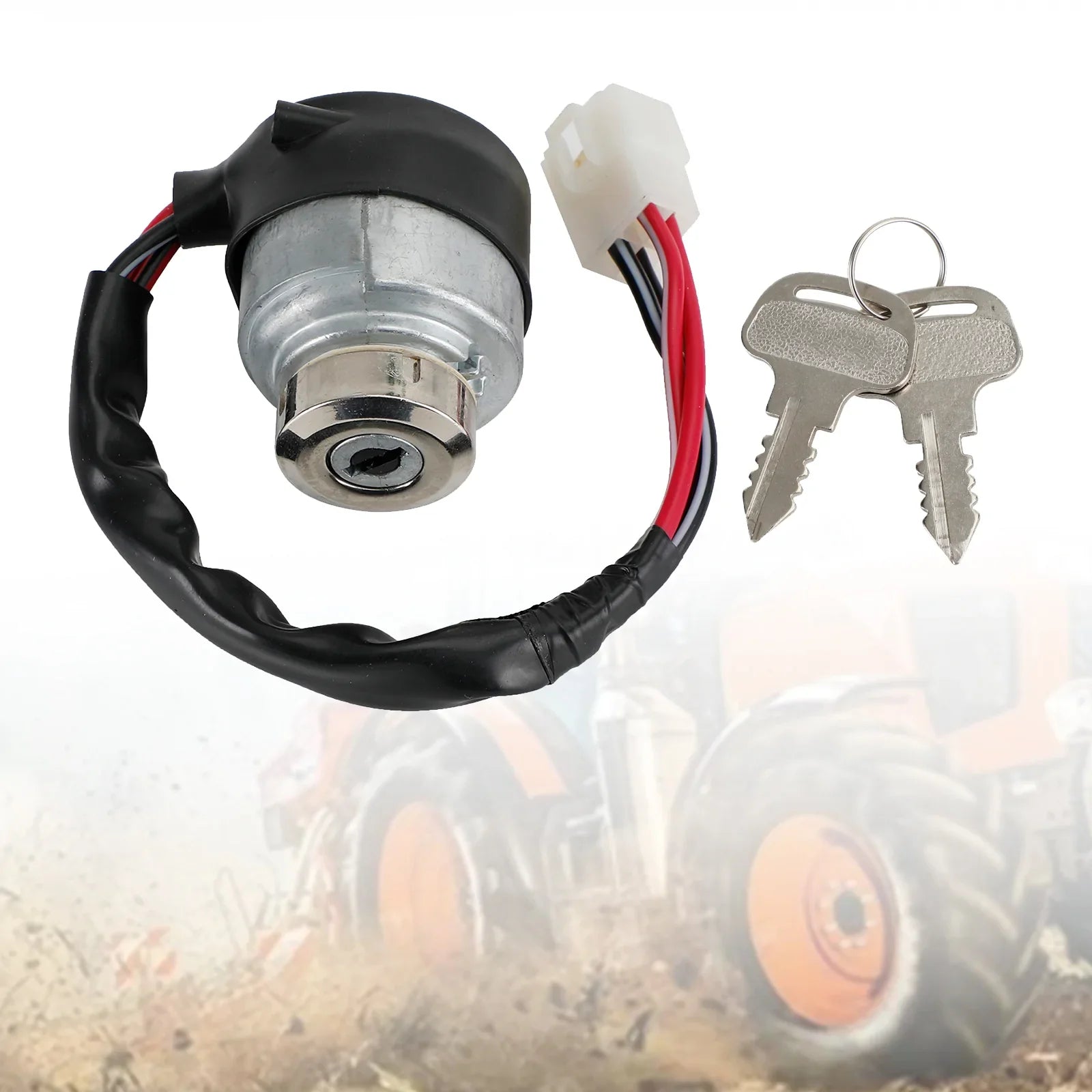 Kubota M4900 M5700 M6800 M8200 contactslot met 2 sleutels compatibel met 52200-41212