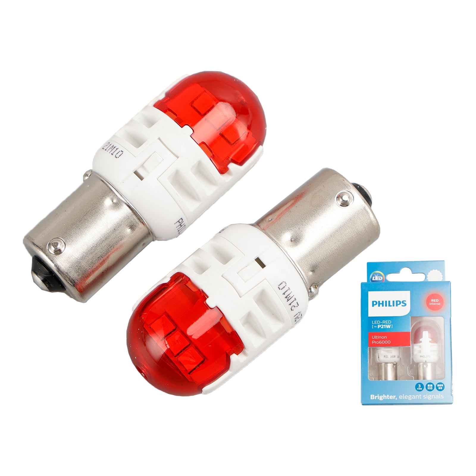 Voor Philips 11498RU60X2 Ultinon Pro6000 LED-ROOD P21W Intens rood 75lm