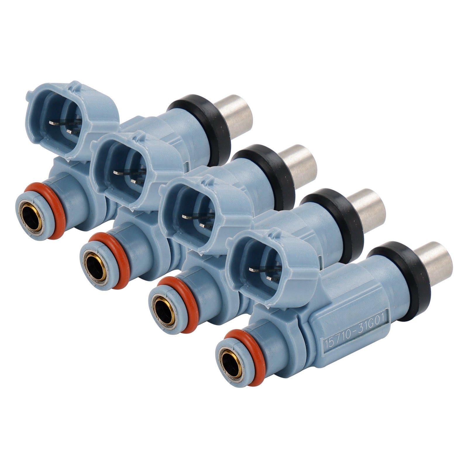 4PCS 2008-2009 Suzuki GSX650F CUERPO DEL ACELERADOR/MANGUERA Inyector de combustible 4 puertos 15710-17H00