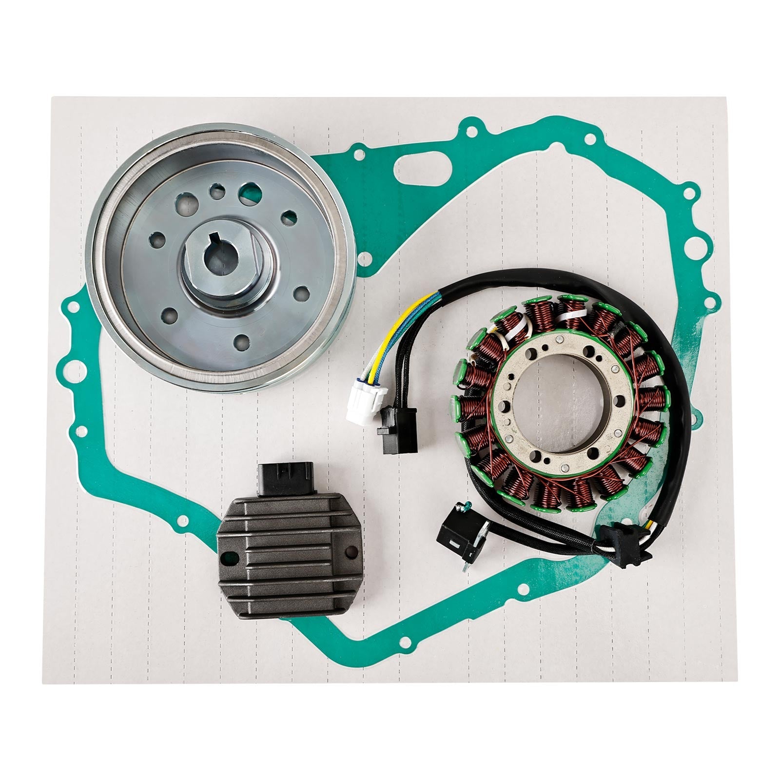 Juego de juntas de estator, volante, rotor y regulador para Suzuki Eiger LTF 400 2002-2007 T8