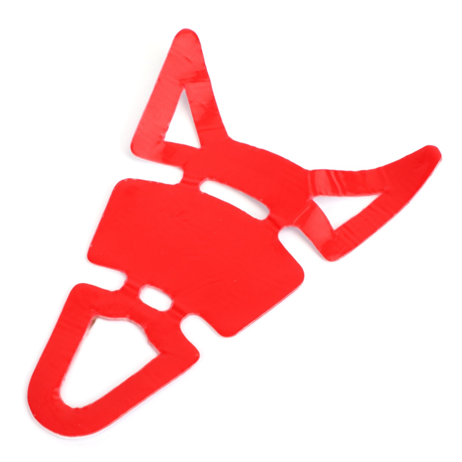 Protecteur de réservoir de moto en caoutchouc 3D Autocollant de colonne vertébrale de moto "Oreilles de chat" Look générique