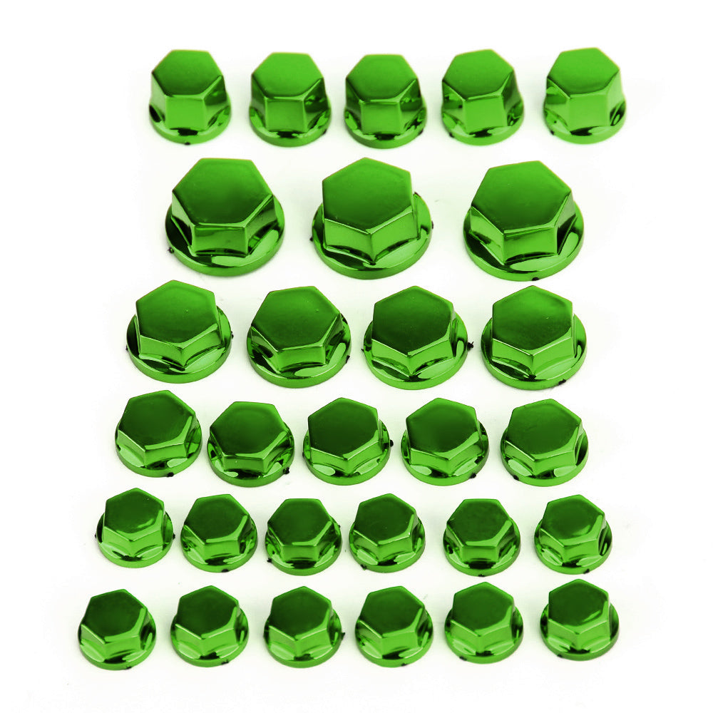 30 pcs abs moto v hexagonski plastični vtični vijak pokriva Boulon Cap Generic Cover