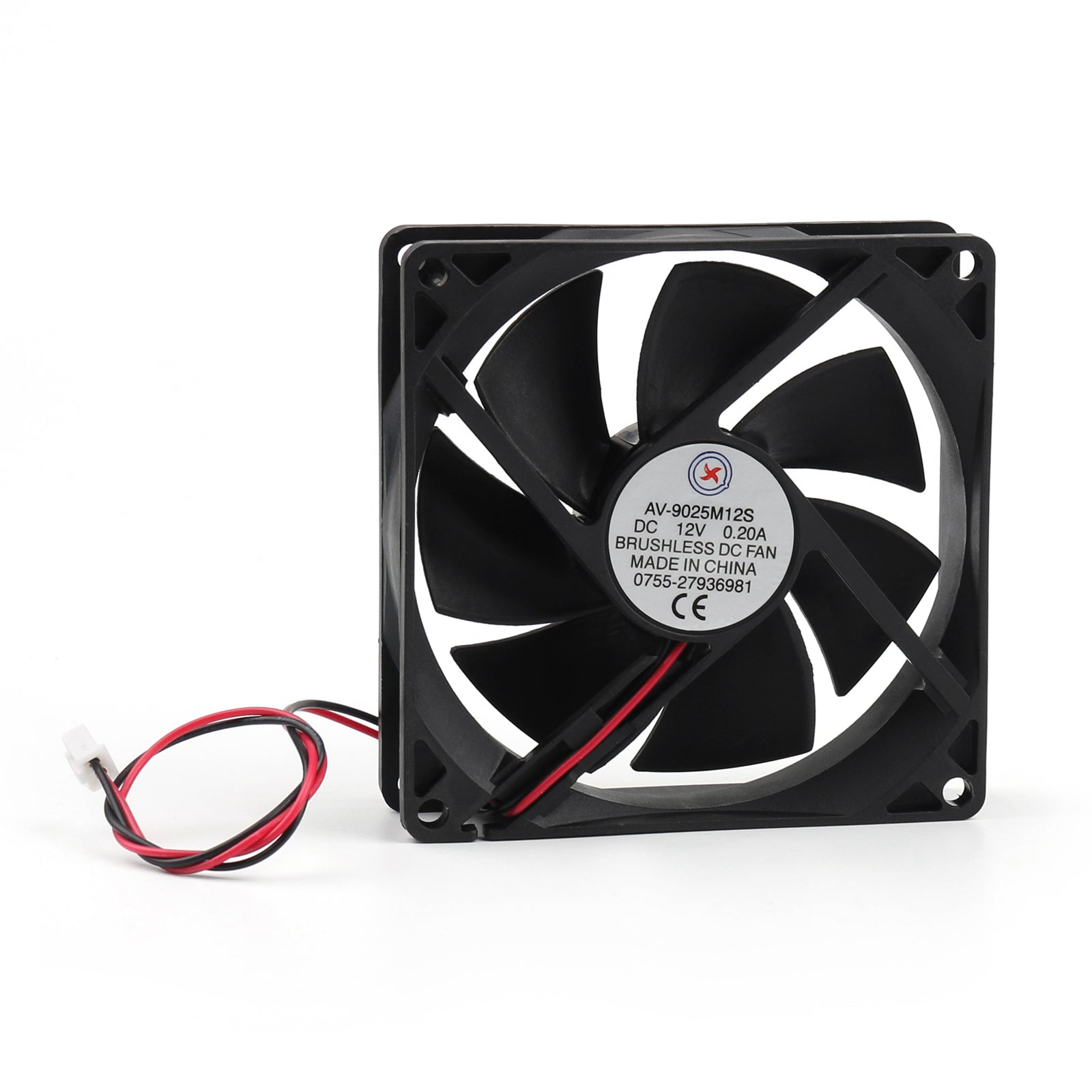 4 pièces DC ventilateur de refroidissement sans brosse 12V 0.2A 9025S 90x90x25mm 2 broches tasse ventilateur d'ordinateur