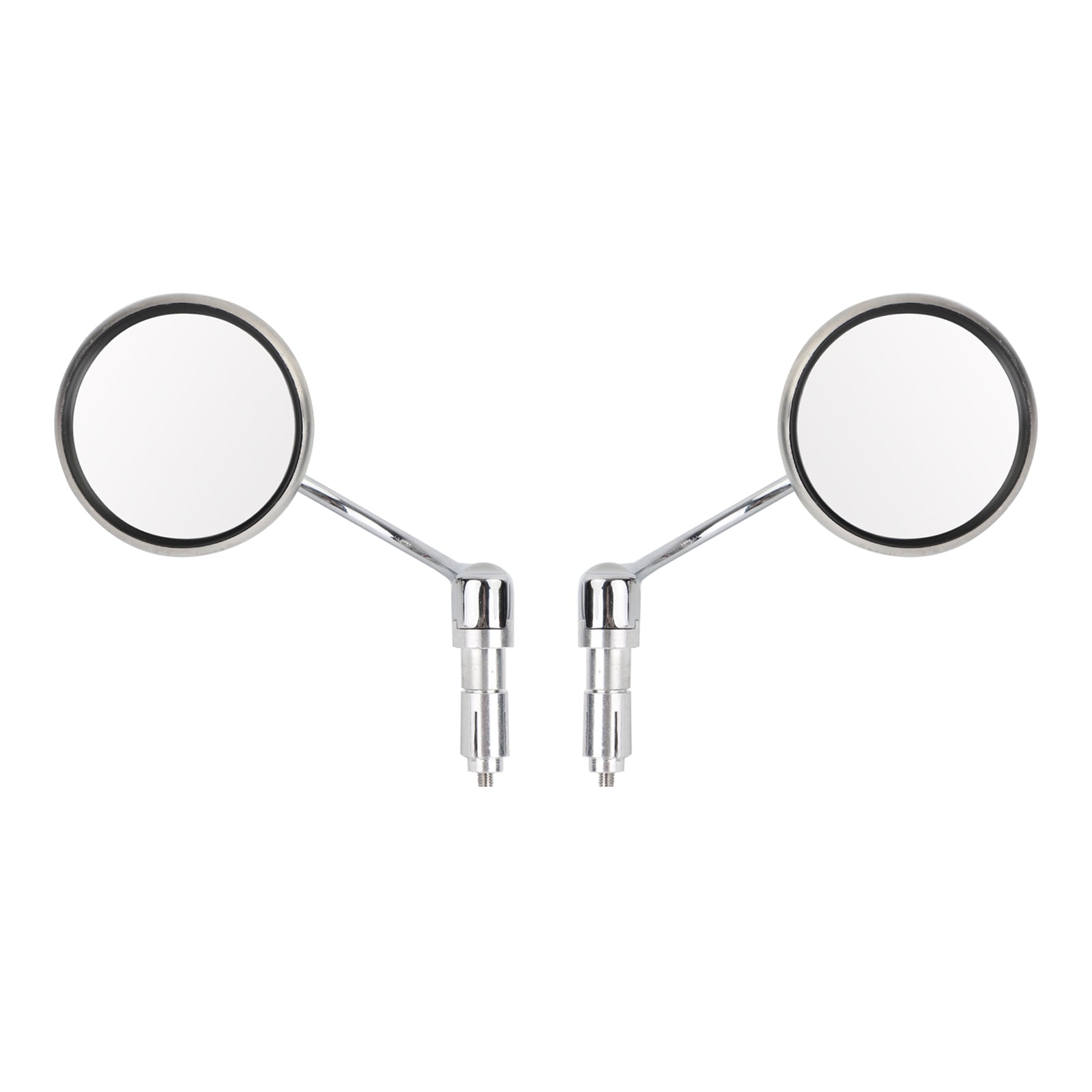 Rétroviseurs d'extrémité de guidon chromés pour moto Cafe Racer Old School Clubman 22mm générique