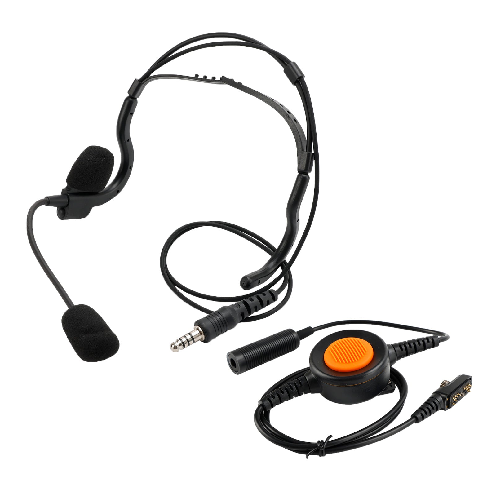 7.1-C8 Achterstekker Tactische Headset 6 Pin U94 PTT voor Hytera PD780/700G/580