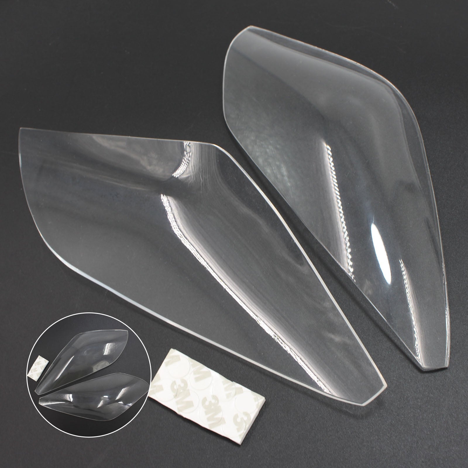 Protezione della lente del faro anteriore adatto a Yamaha MT-09 FJ 09 Tracer 16-18 ? Fumo generico