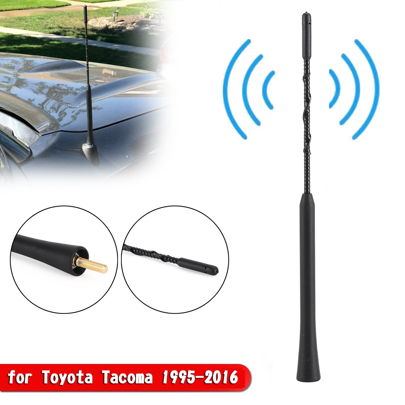 Toyota Tacoma 1995-2016 Črna AM/FM antena 11" palcev