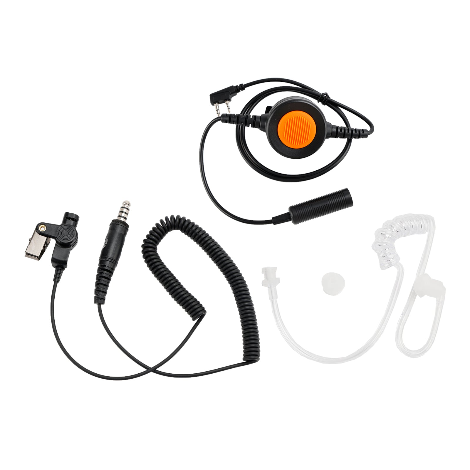 Pojedynczy zestaw słuchawkowy z przezroczystą rurką powietrzną 7.1-A3 dla Kenwood TK-208 TK-220 TK-240