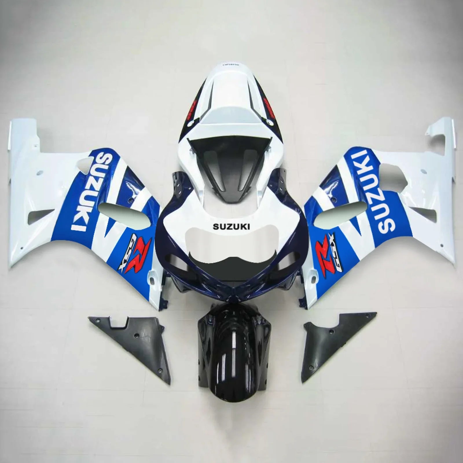 Amotopart Suzuki GSXR750 2001-2003 Kit carenatura carrozzeria in plastica ABS