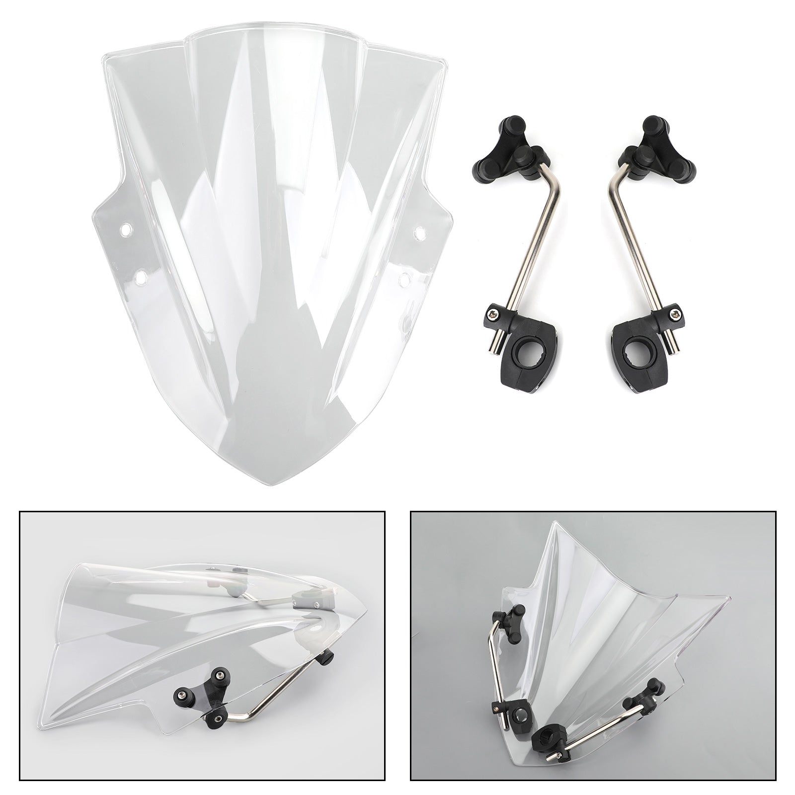 Generico del parabrezza motociclistica universale 7/8 '' 22 mm ABS