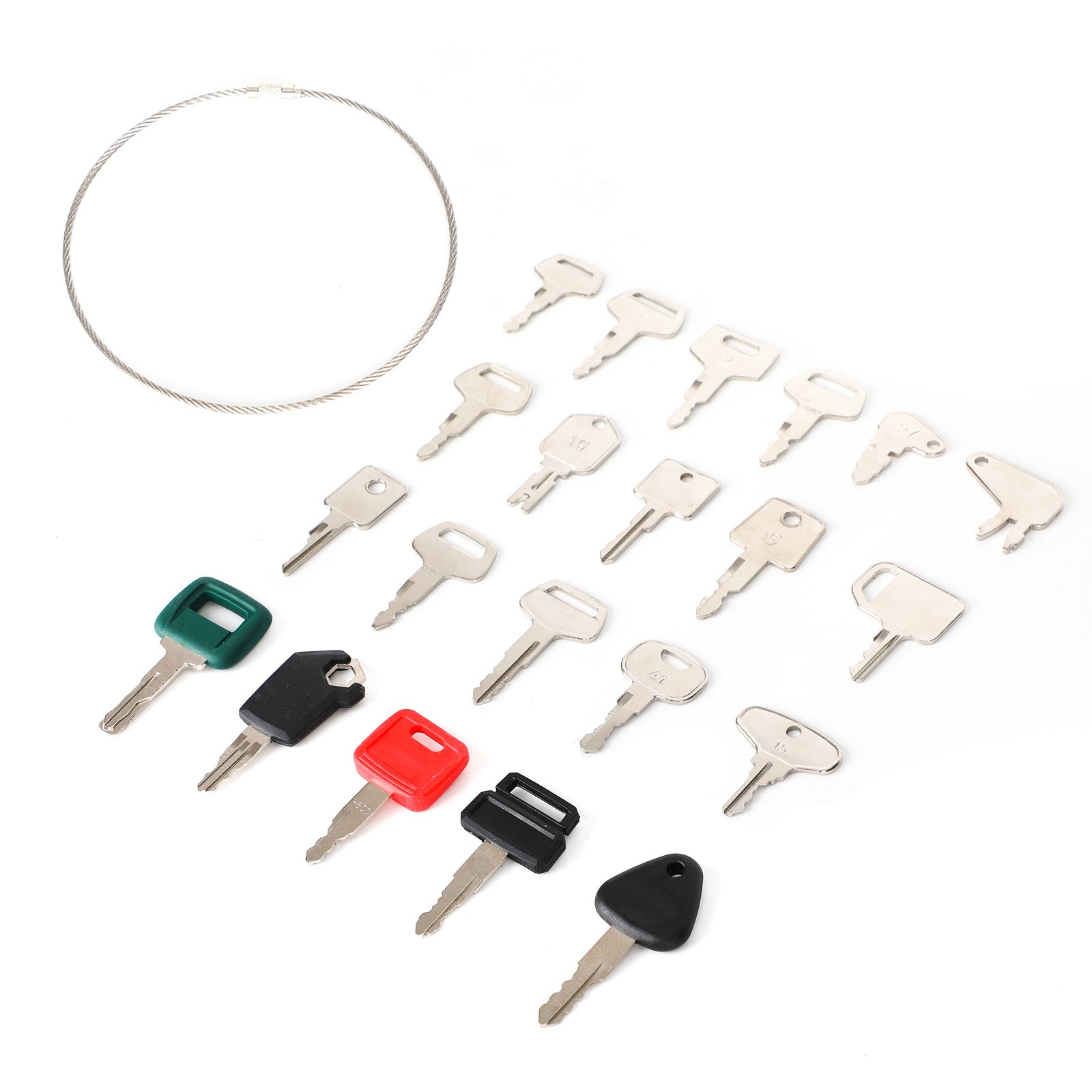 21 contactsleutels voor zware bouwmachines voor Case Jd Volvo Jcb Komatsu