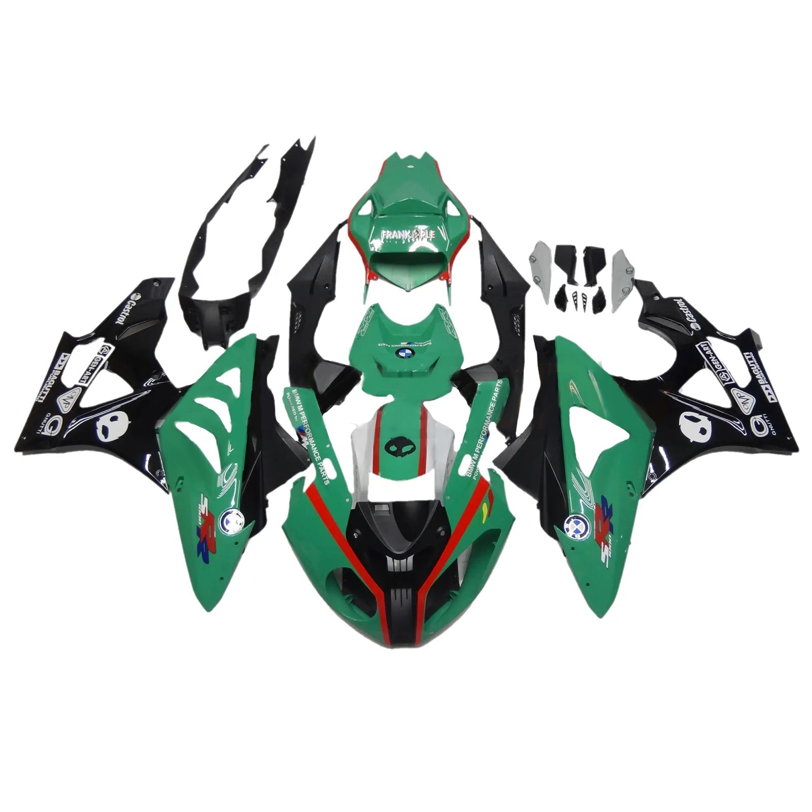 Amotopart BMW S1000RR 2009-2014 Kuipset Carrosserie ABS Kunststof