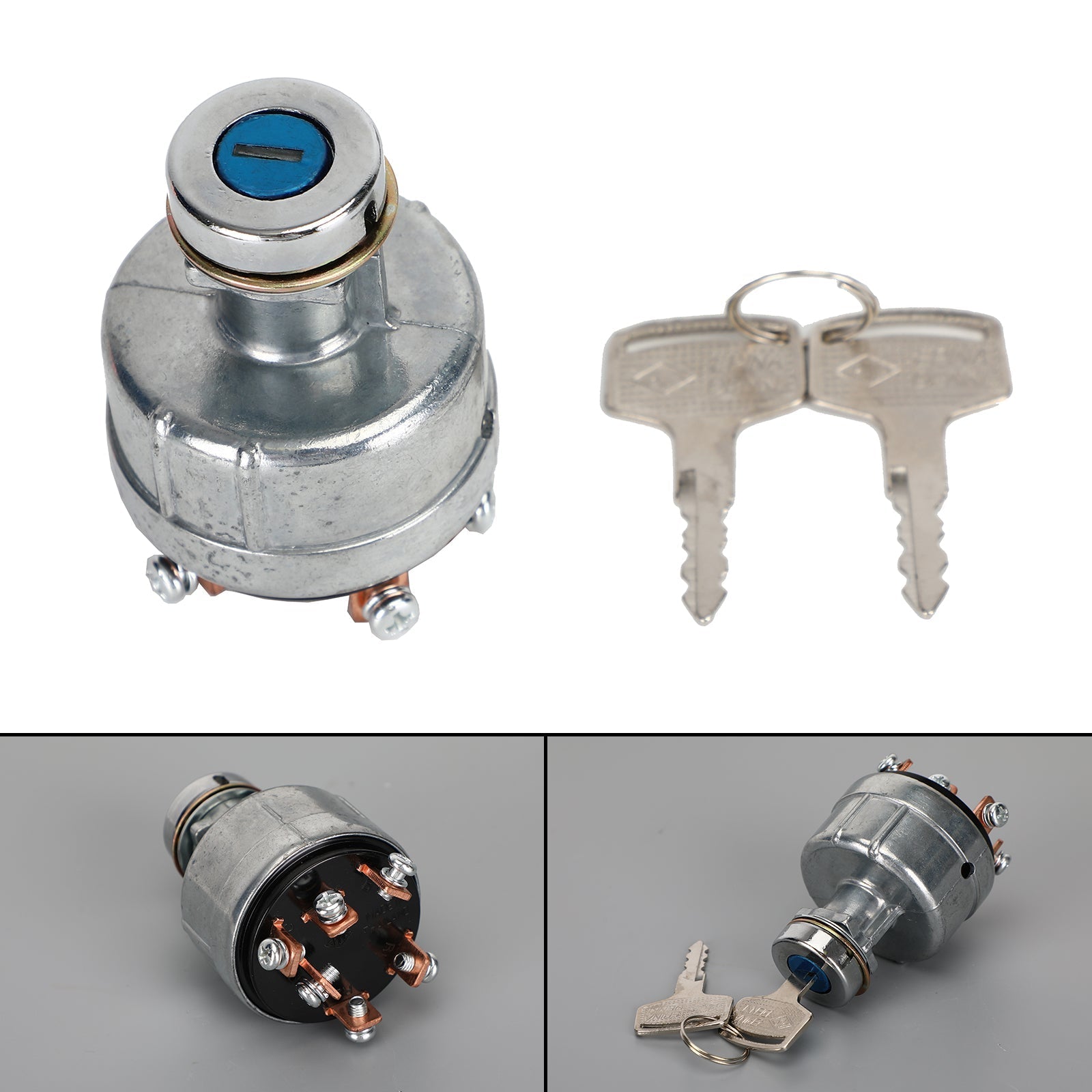 Commutateur d'allumage de démarreur pour pelle Hitachi EX200 EX200-1 avec 6 broches 2 clés