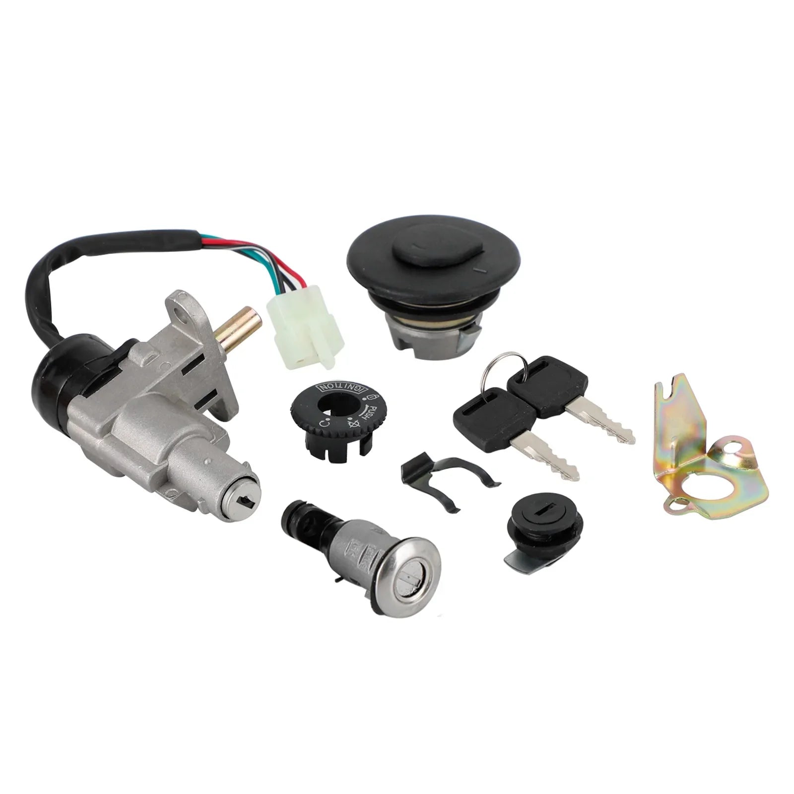 2X (Set di Blocco Chiave Interruttore di Accensione per Moto 50Cc 2X (Set di Blocco Chiave Interruttore di Accensione per Moto 50Cc