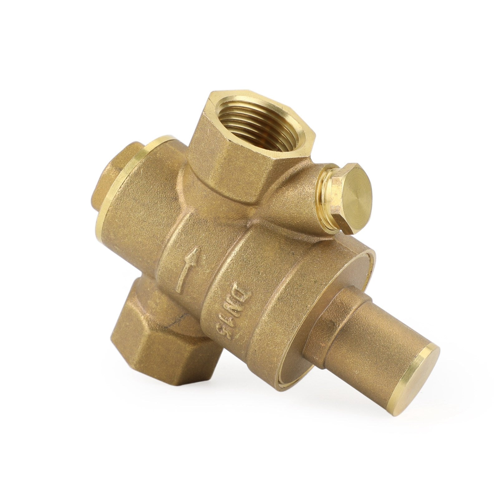 Reductor regulador de presión de agua ajustable de latón DN15 1/2" con medidor genérico
