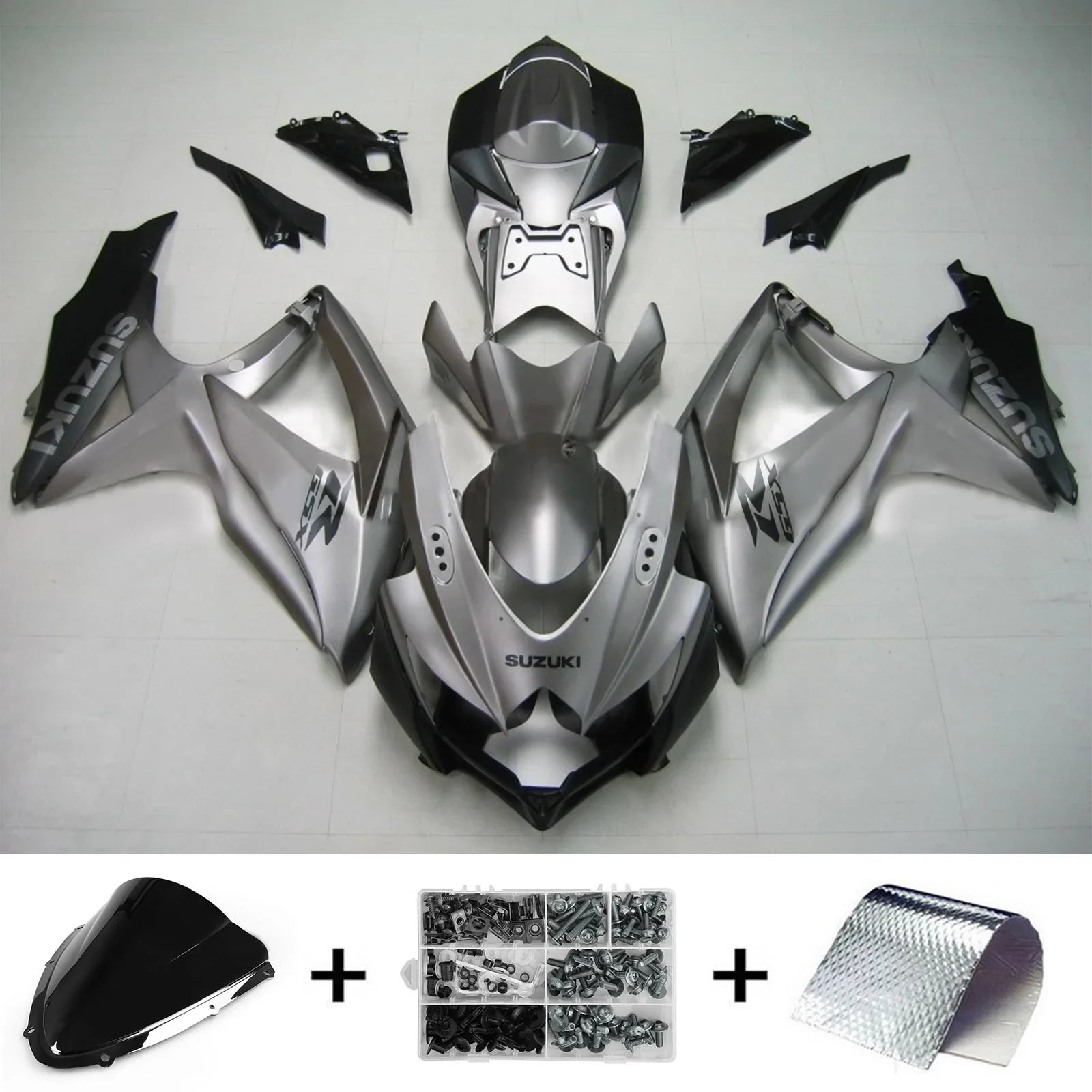Amotopart Suzuki GSXR 600/750 2008-2010 Kit Plastic Bodest ABS K8