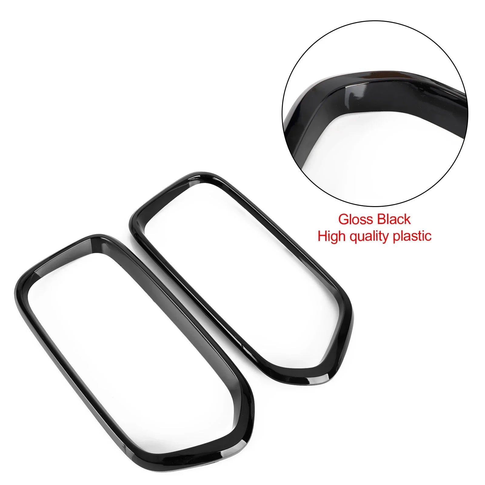 BMW X2 Serie F39 2018-2021 Rivestimento del telaio della griglia del paraurti anteriore nero lucido