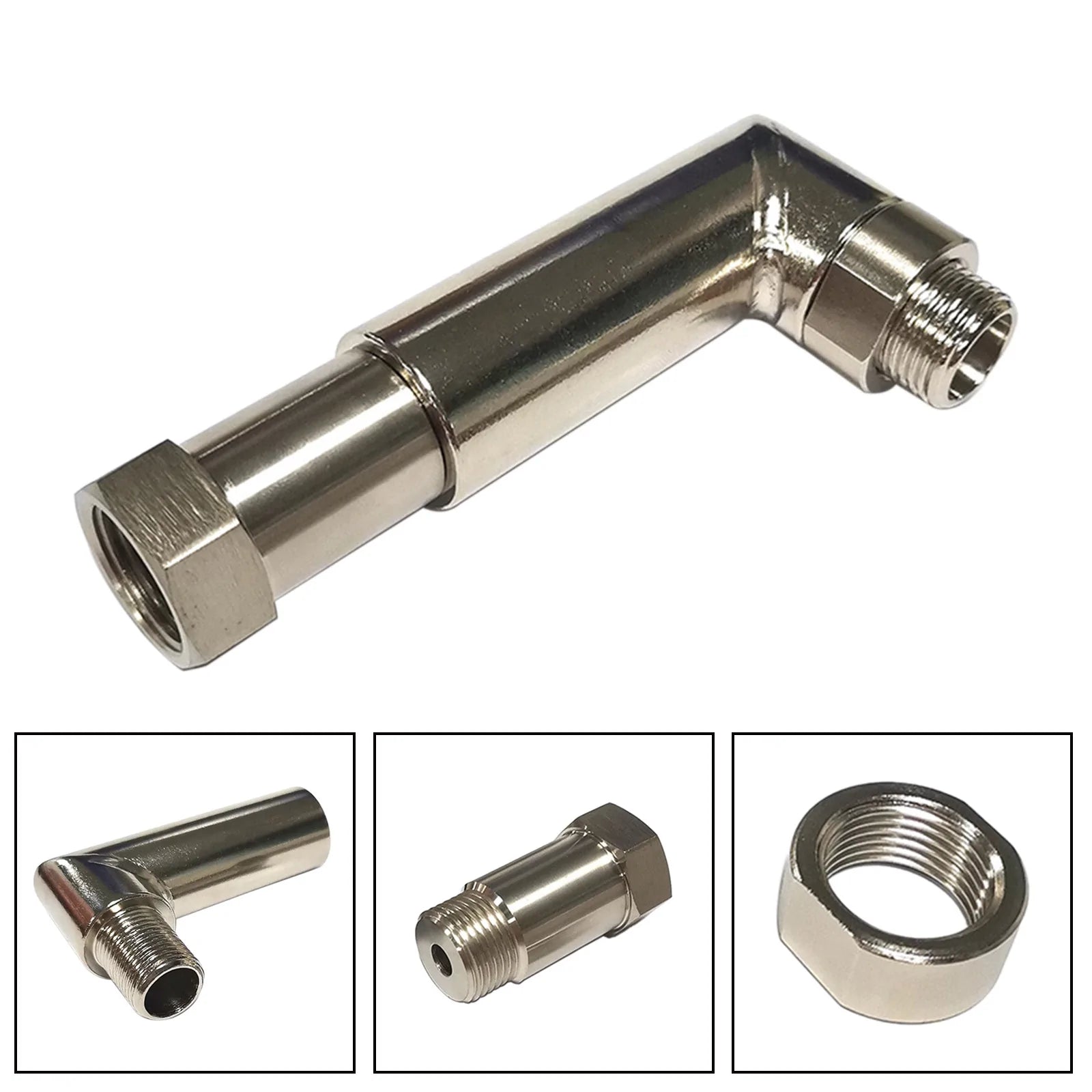 Prolunga angolata per sensore distanziatore di ossigeno O2 90 gradi 02 Estensione del tappo M18 X 1,5