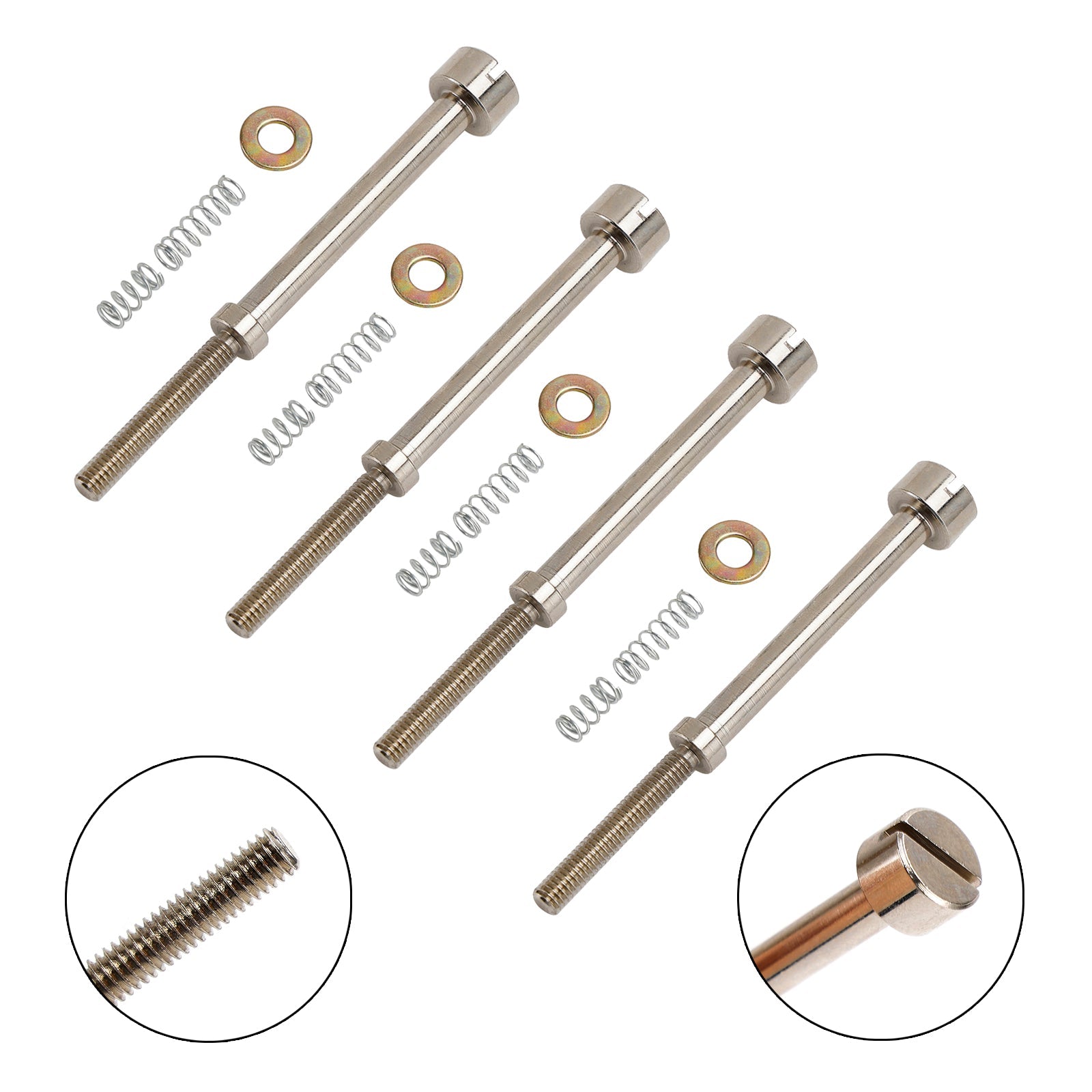 Kit de reconstrucción de carburador de 4 piezas, bujía de tornillo inactivo para Big Twin 90-06 27006-88
