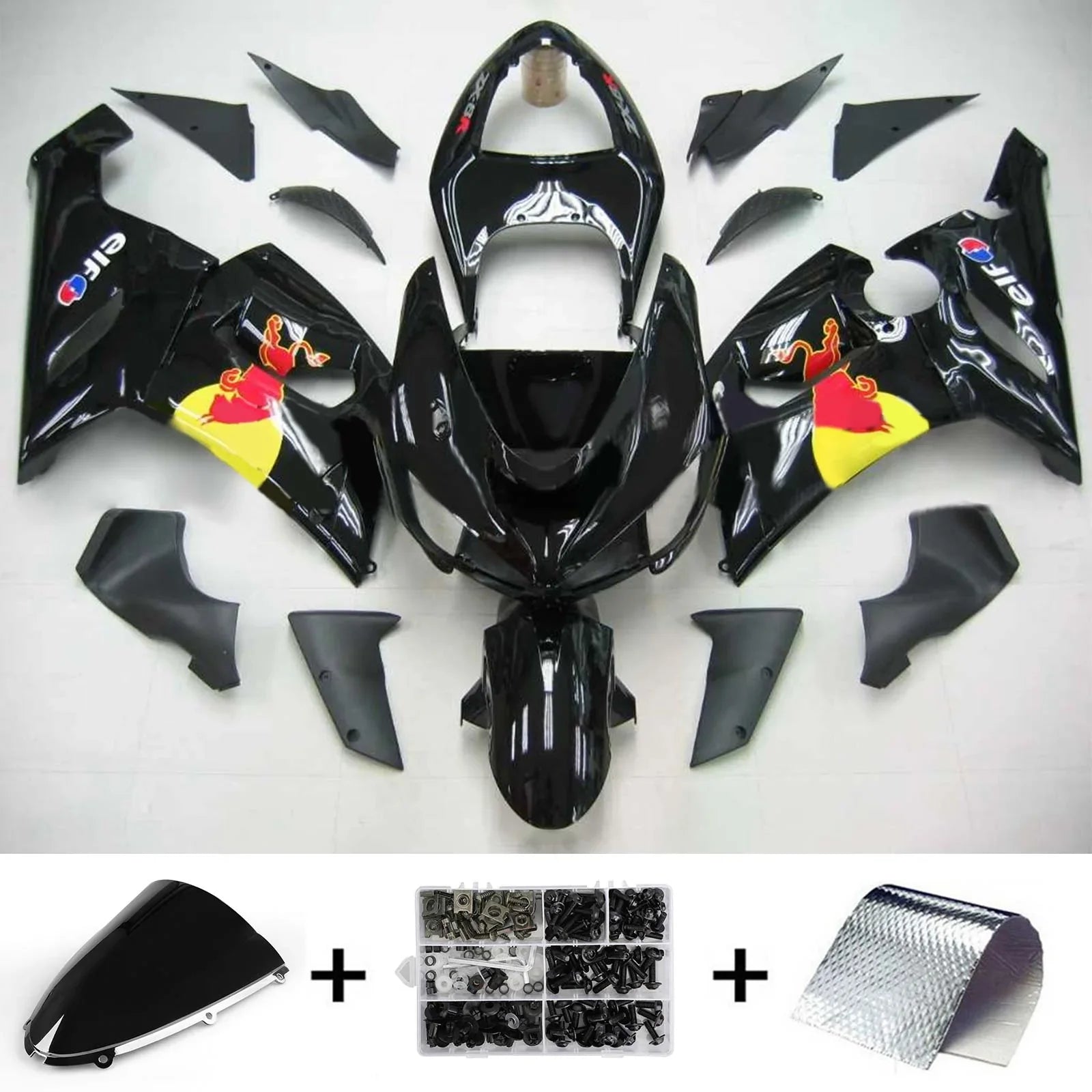 Zestaw owiewek Amotopart do Kawasaki ZX6R 636 2005-2006 ogólny