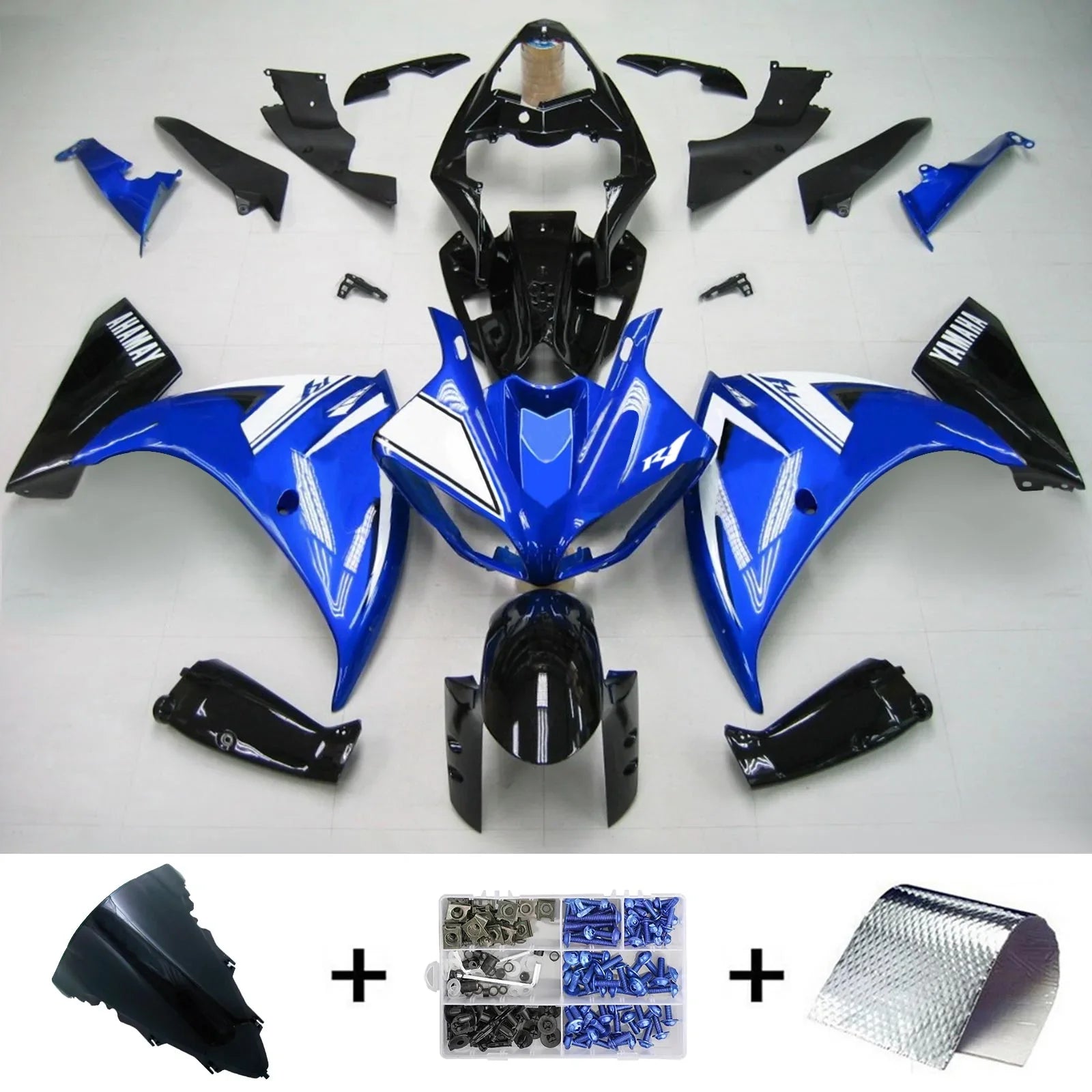 Kit de carénage Amotopart pour Yamaha YZF 1000 R1 2012-2014 générique